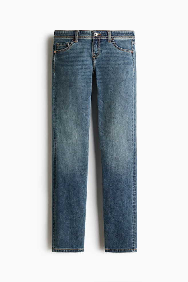Skinny Ultra Low Waist Ankle Jeans - Dark denim blue/Denim black - 1