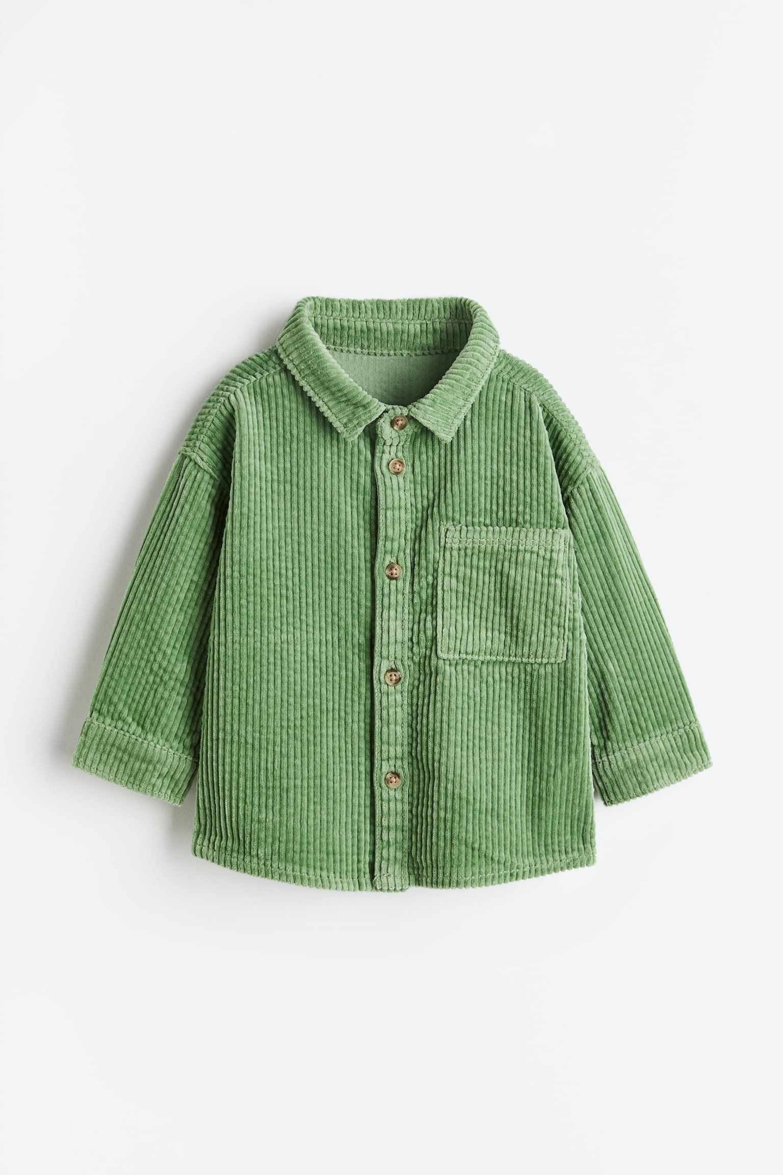 Corduroy Shirt - Green/Blue - 1