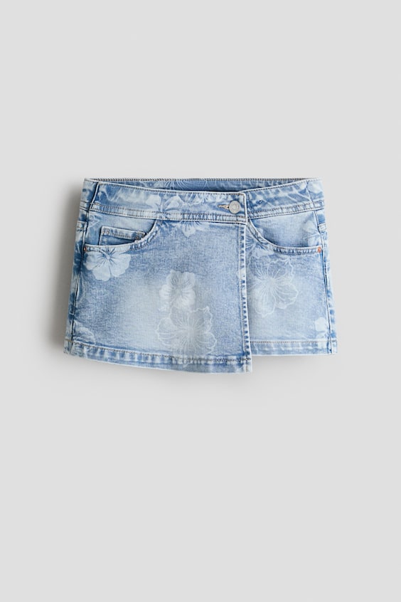 Детские юбки H&M Denim Wrap Skort
