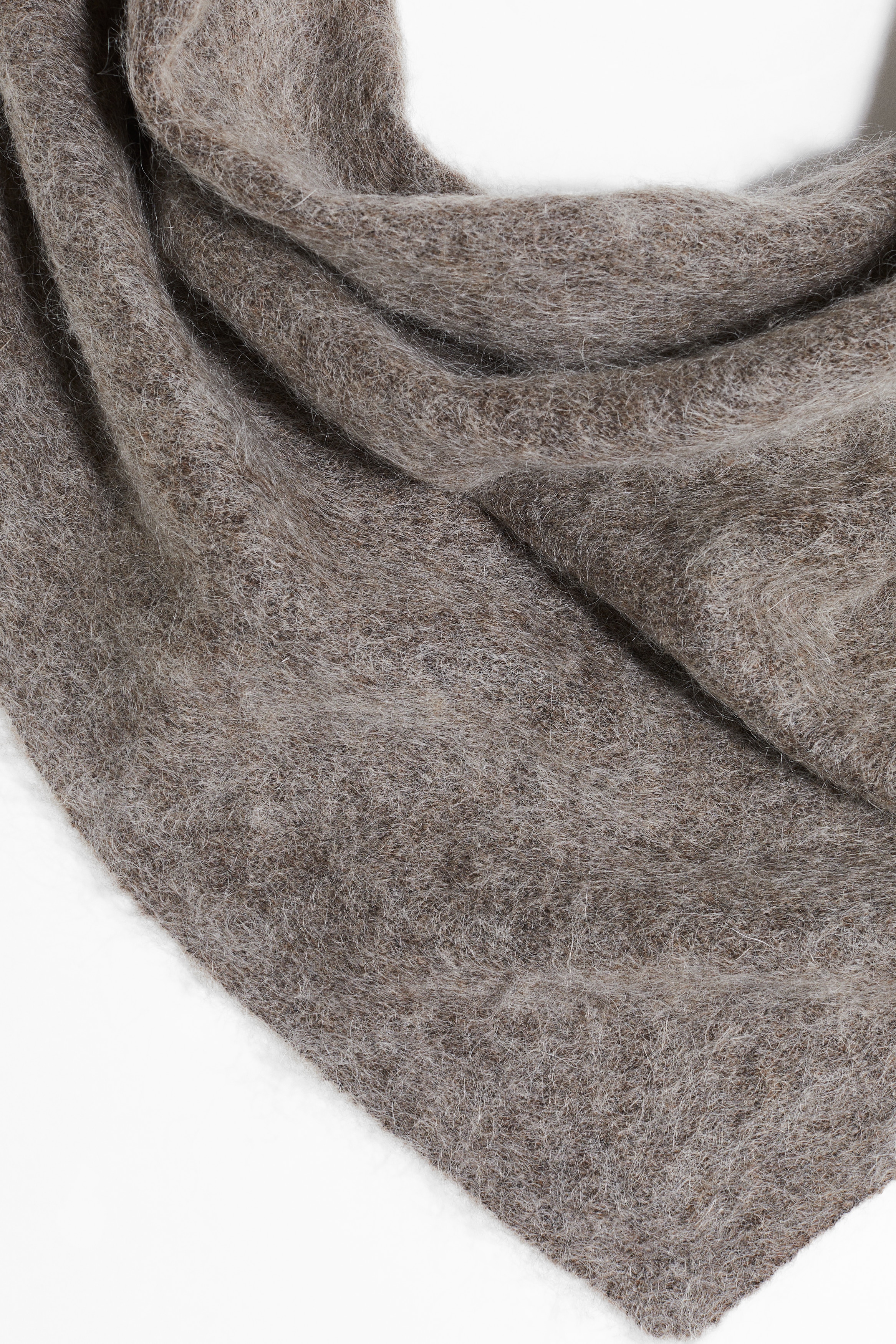 Mohair-blend triangle scarf