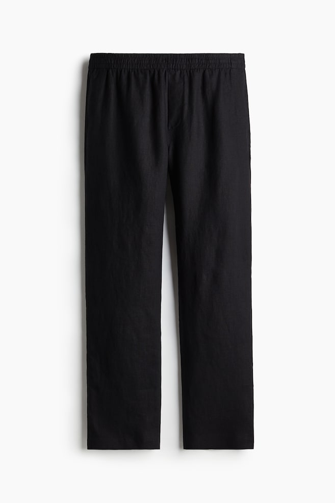 Leinenhose in Regular Fit - Schwarz/Dunkelgrau/Weiß/Marineblau/Hellbeige/Dunkelbeige - 1