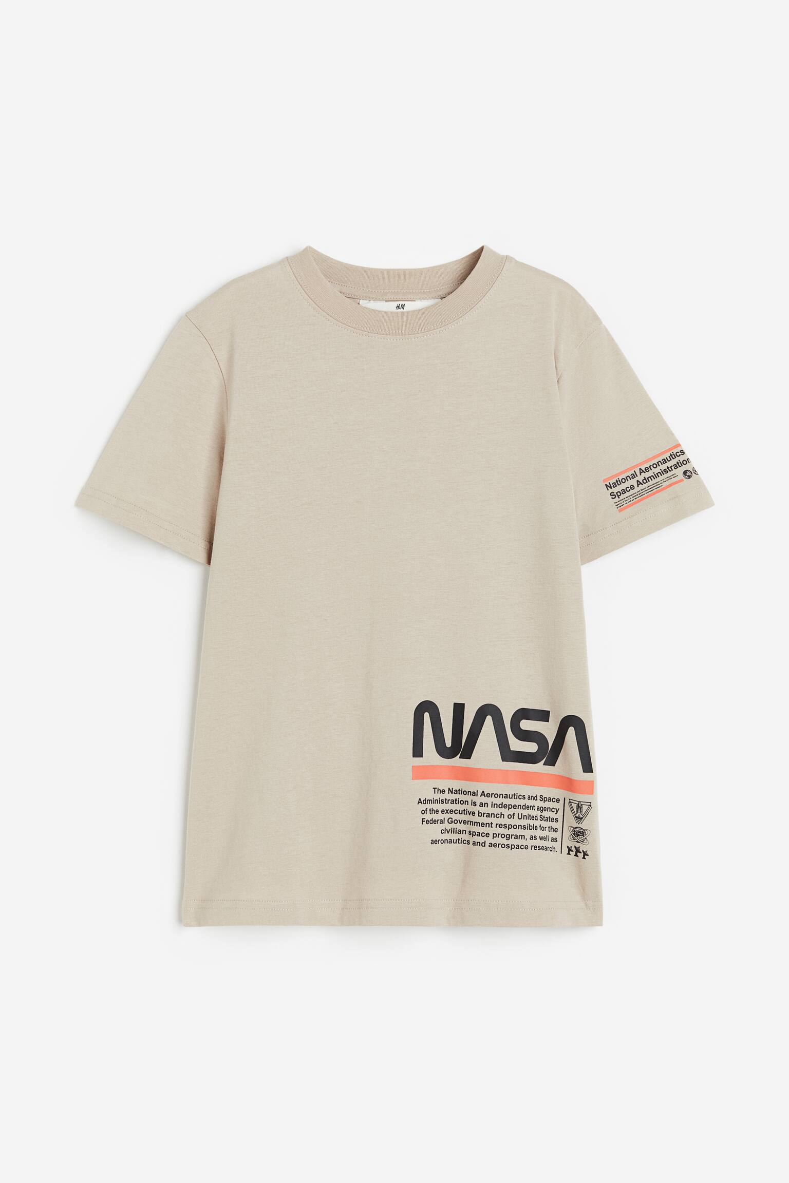 Printed T-shirt - Greige/NASA - 1