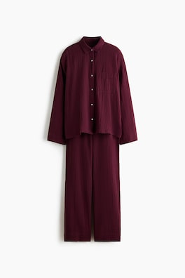 Pyjamas i bomullsmuslin