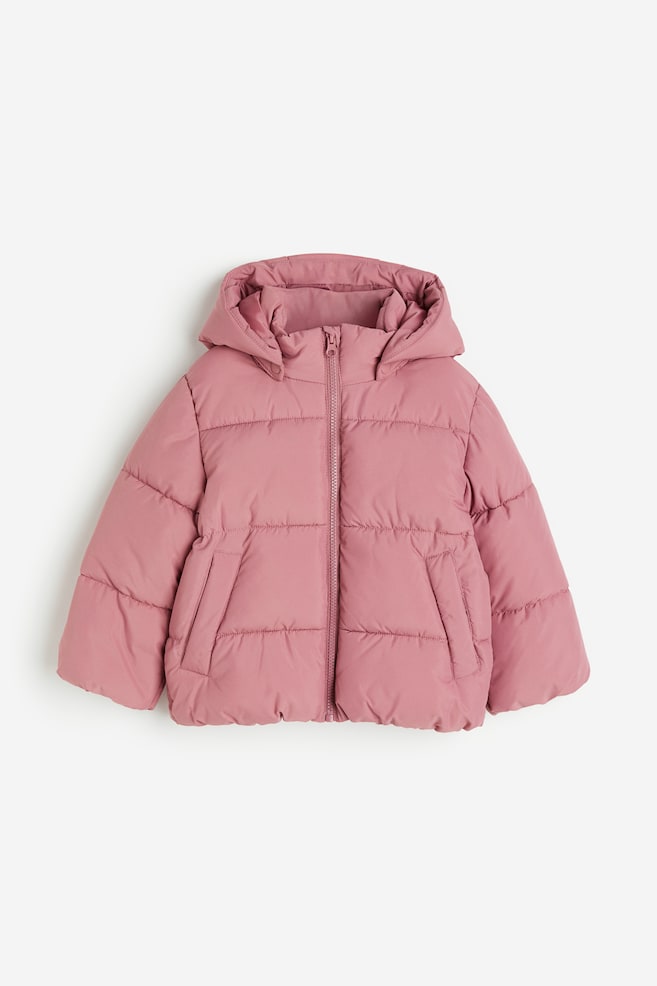 Water-repellent puffer jacket - Pink/Powder pink/Floral/Beige/Leopard print - 2