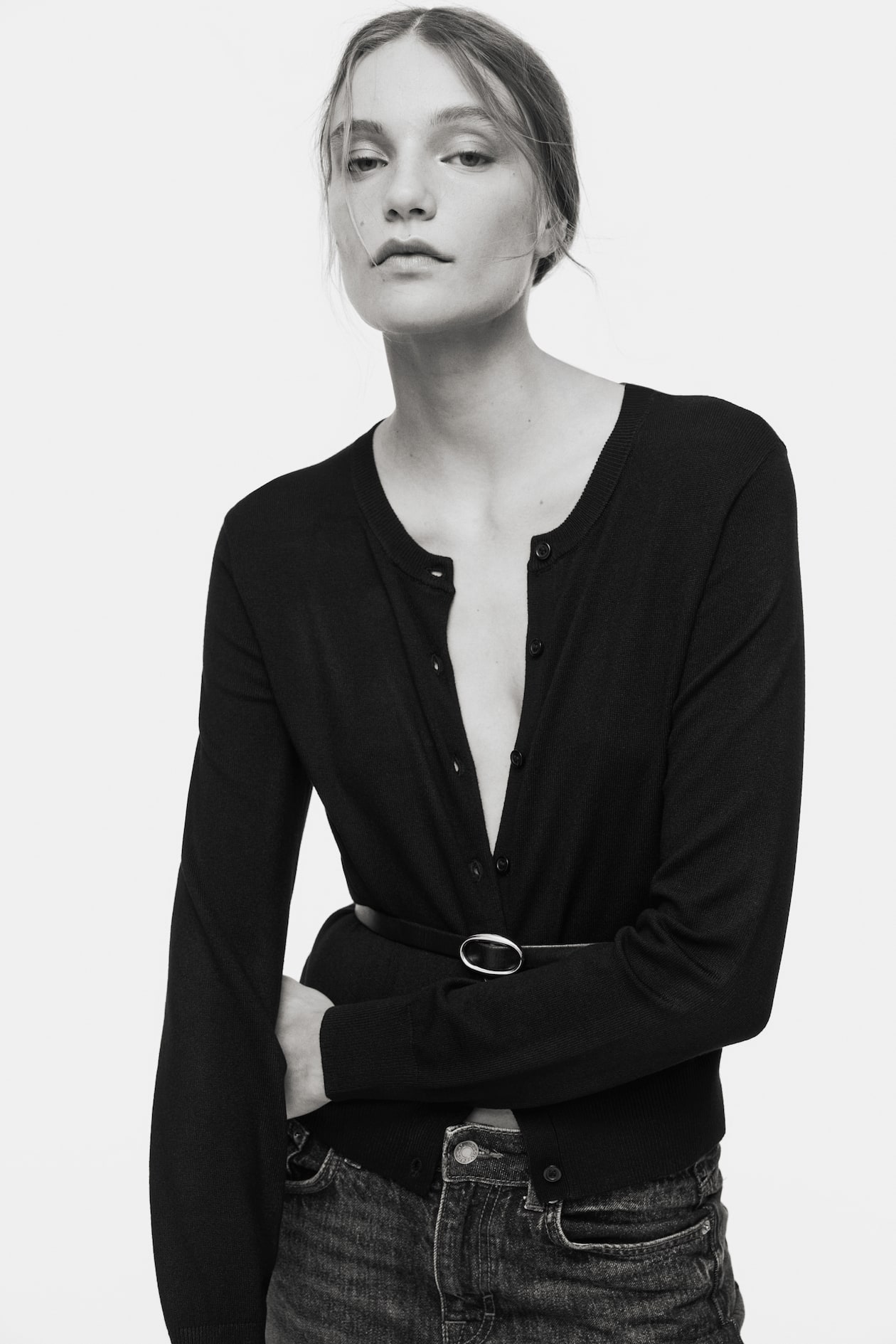 Fine-Knit Cardigan - image 4