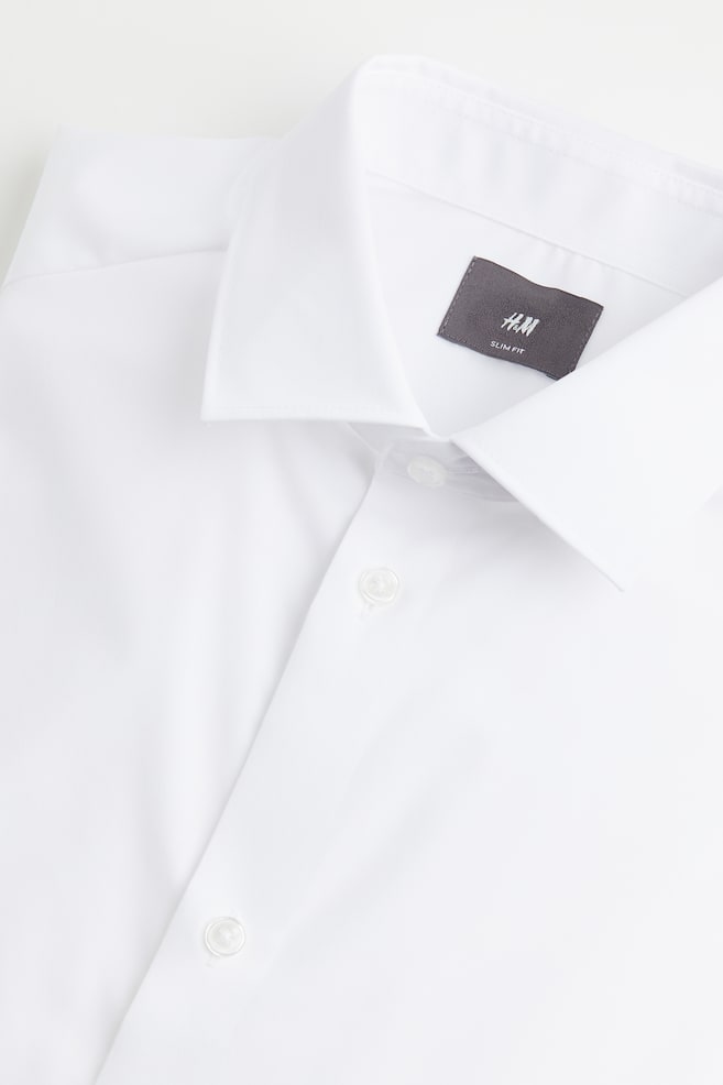 Hemd aus Premium Cotton in Slim Fit - Weiß - 2