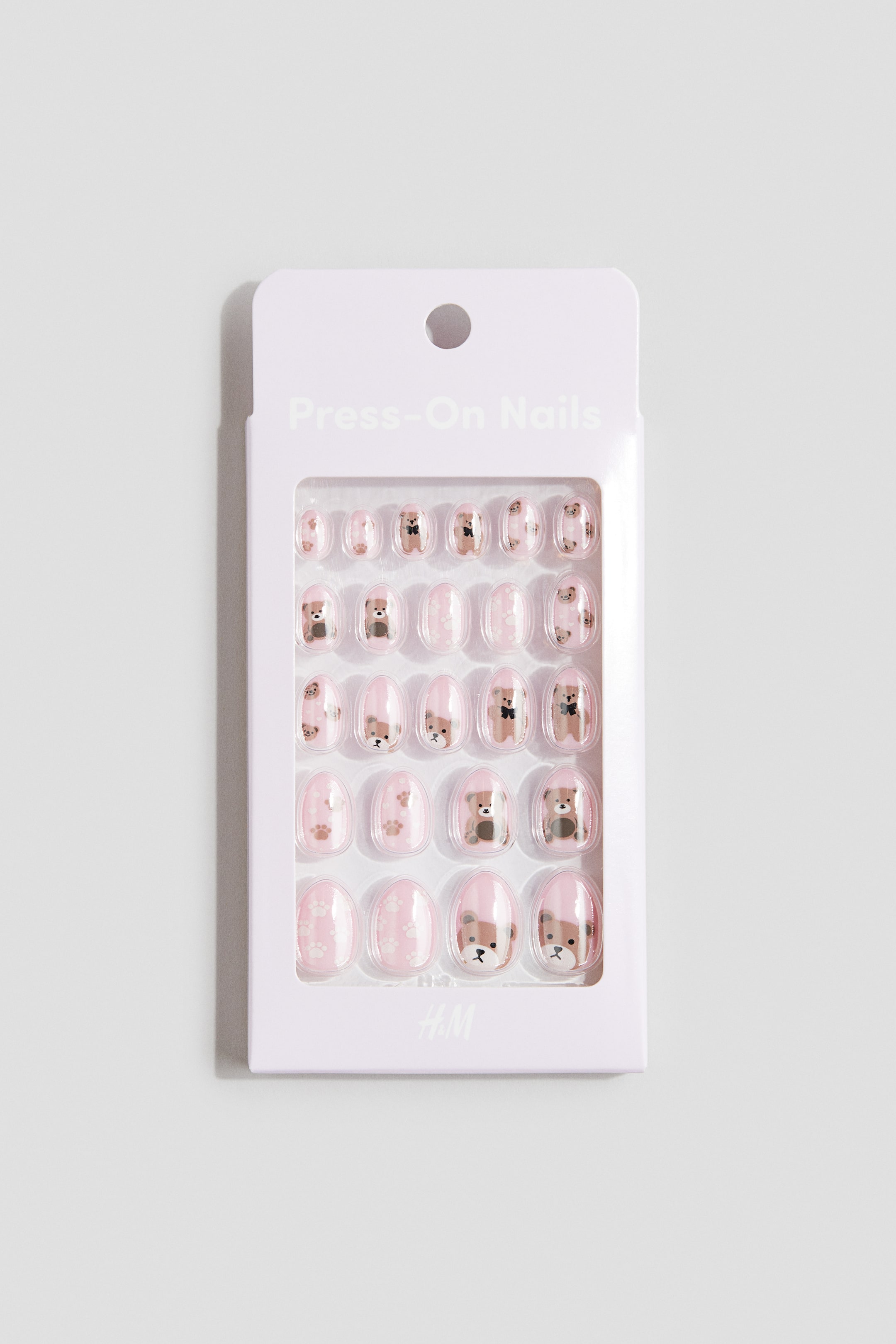Grotere afbeelding bekijken: Press-on kunstnagels - Lichtroze/teddyberen - KINDEREN | H&M NL 1