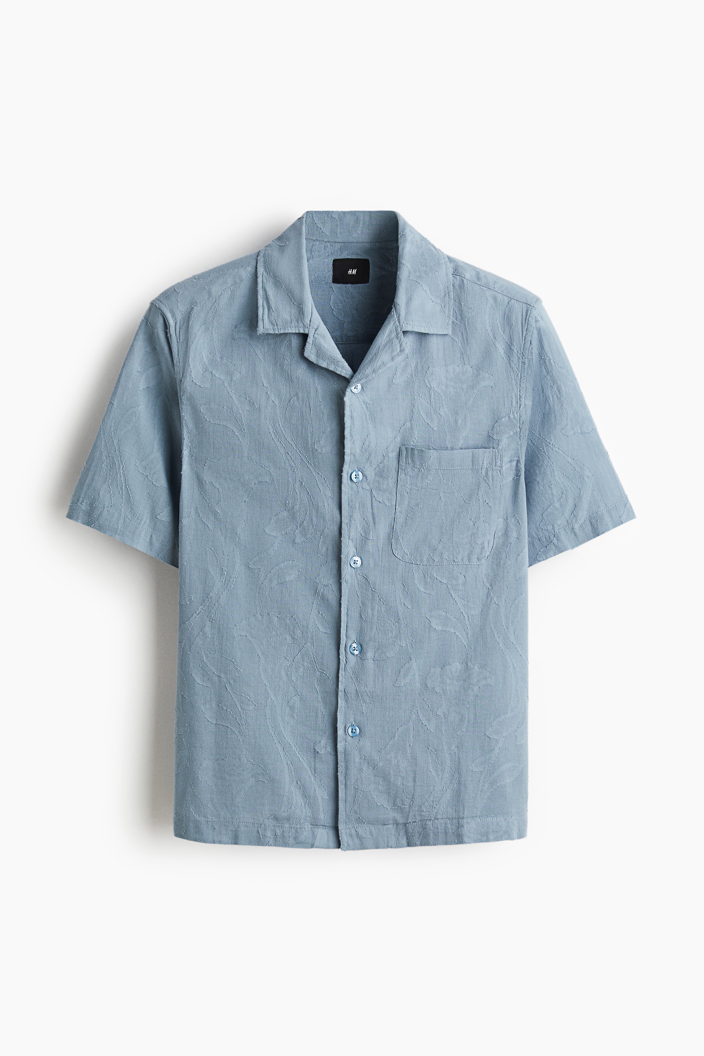 Regular Fit Jacquard-weave resort shirt