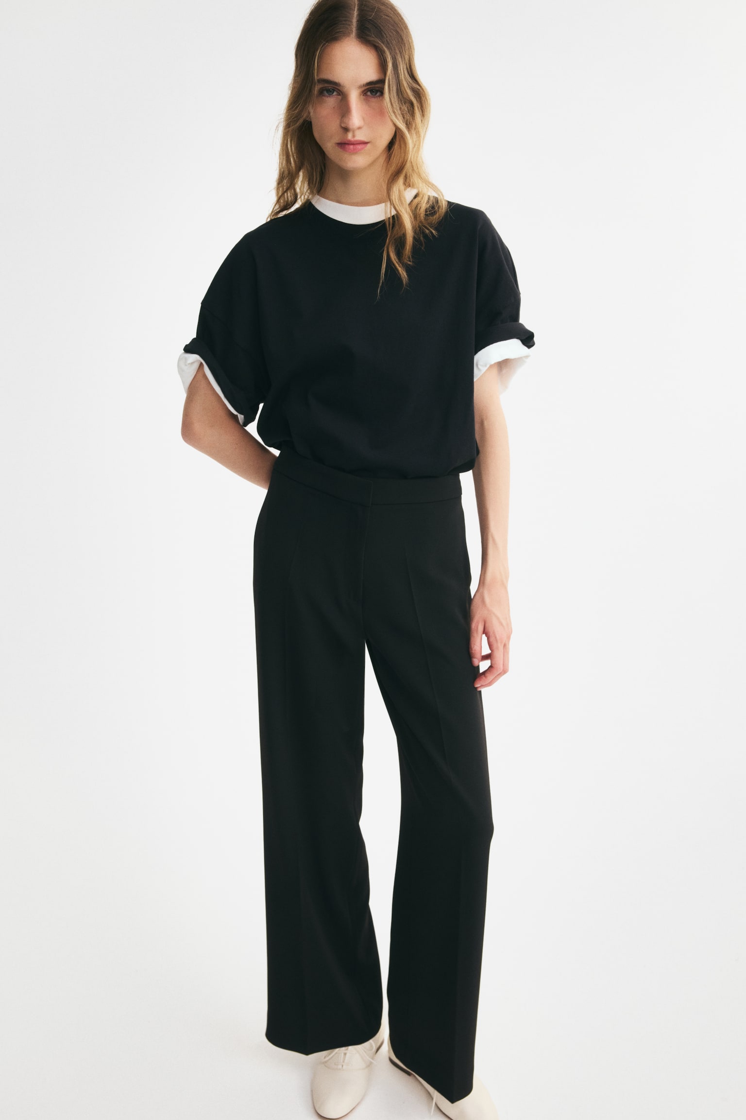 Женские брюки H&M Dress Pants, цвет: Чёрный — фото 5