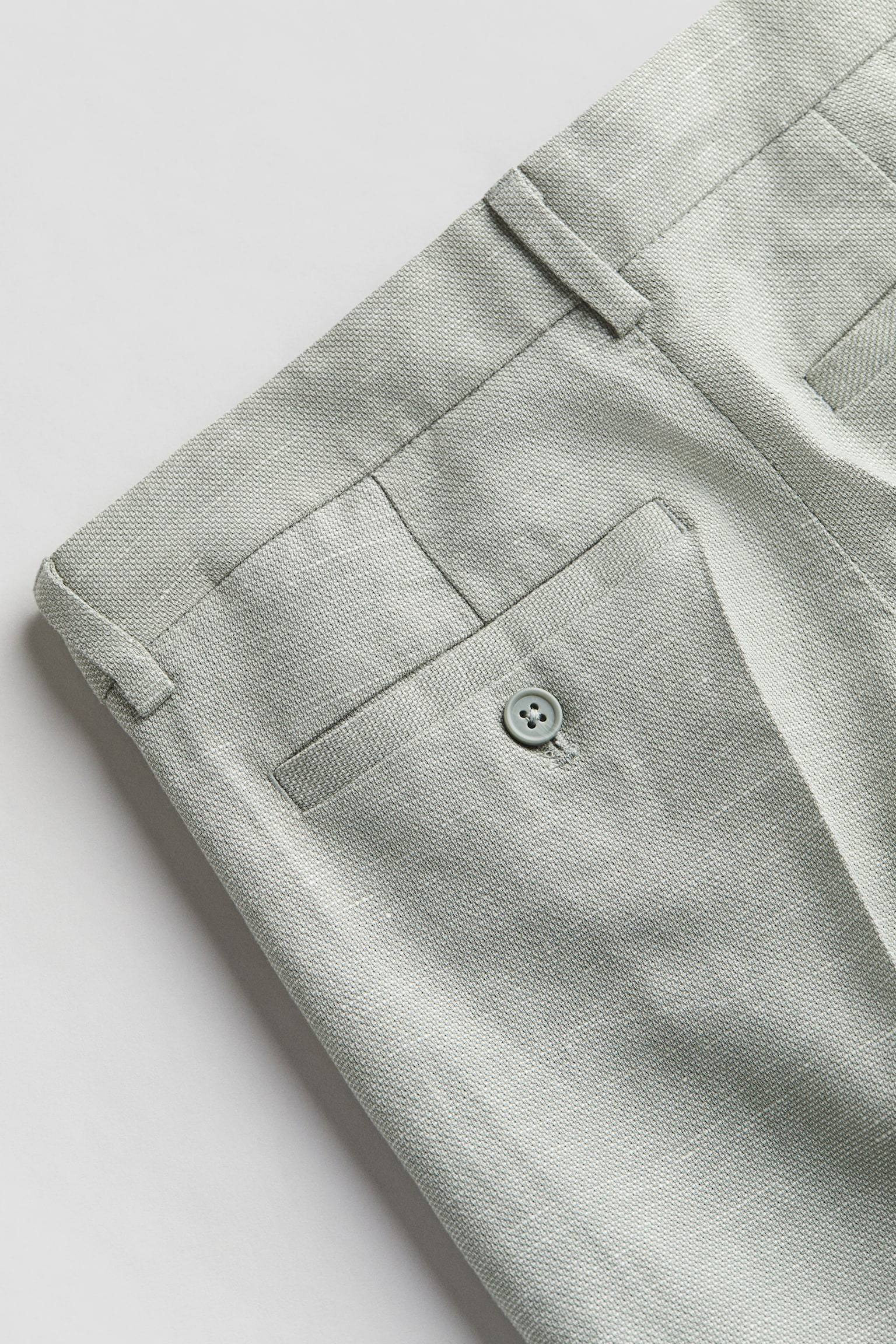 Textured suit trousers - Light khaki green/Dark grey/Light grey - 2