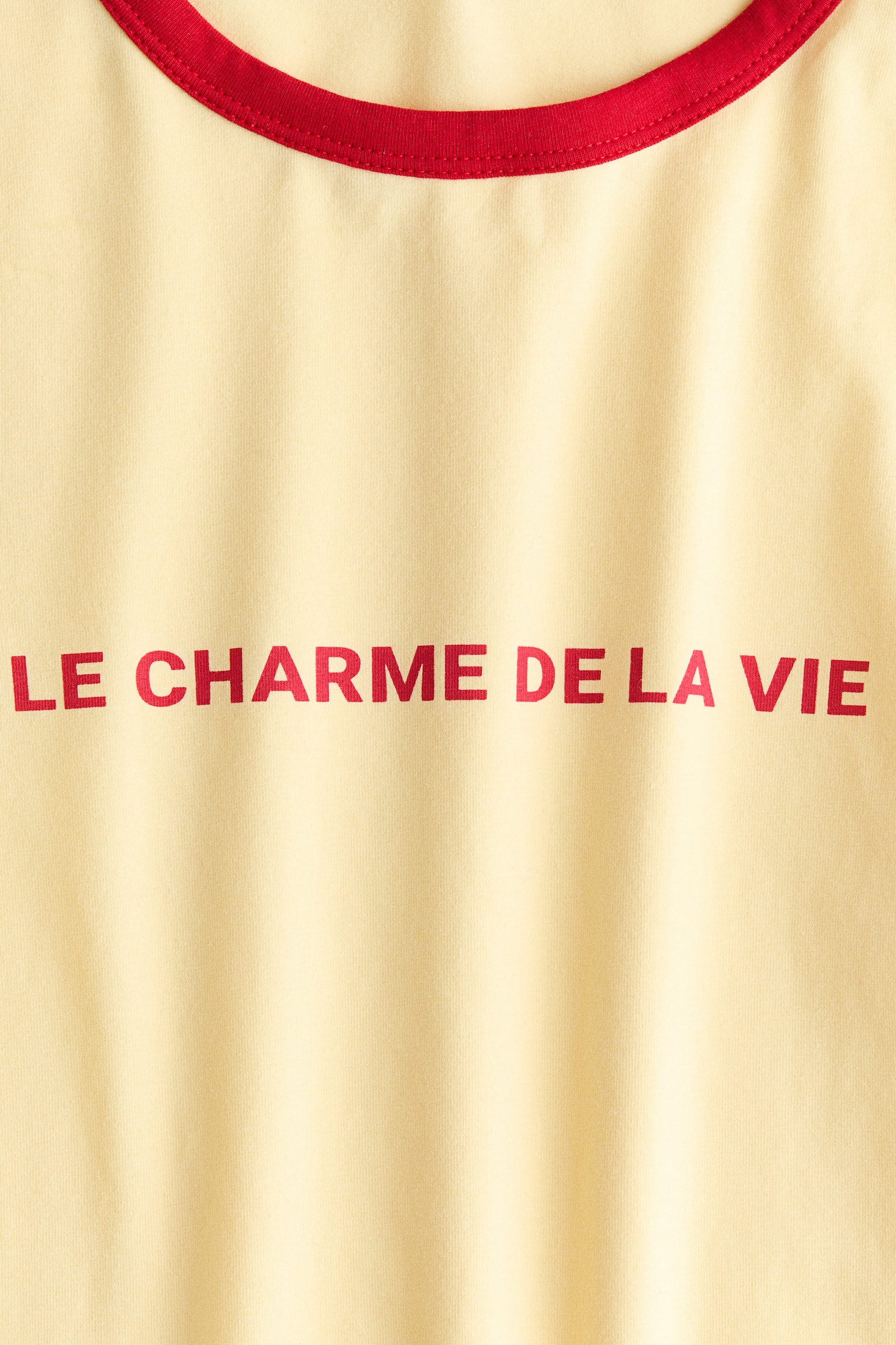 Fitted cotton T-shirt - Light yellow/Le Charme/Dark blue/Paris/Dark grey/Pâtisserie/White/Montpellier/Light beige/Douceur de Vivre/Light yellow/1956/Dark red/Amour/Dark green/85/White/Hotel/Light blue/Poétique/Pink/Milano/Light blue/Striped/Navy blue/Striped/Cream/HL/Burgundy/Striped/White/New York/Navy blue/Monte Bianco - 2