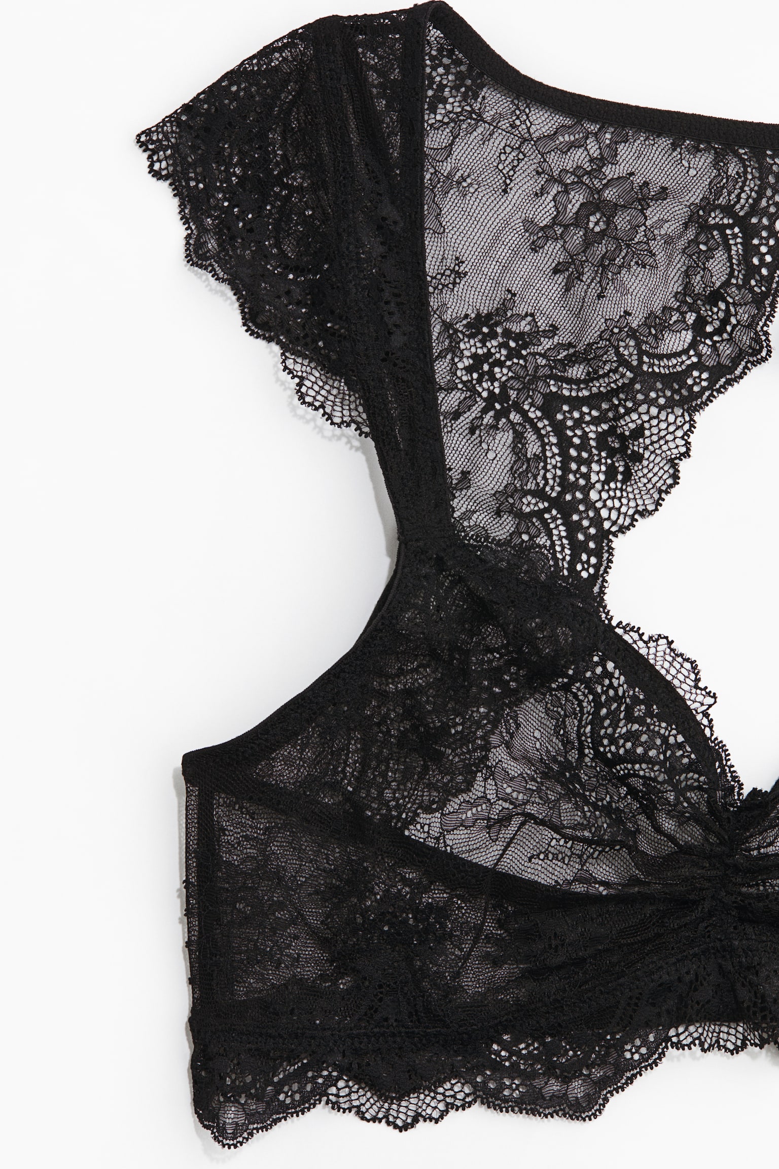 Lace bralette - Noir - 5