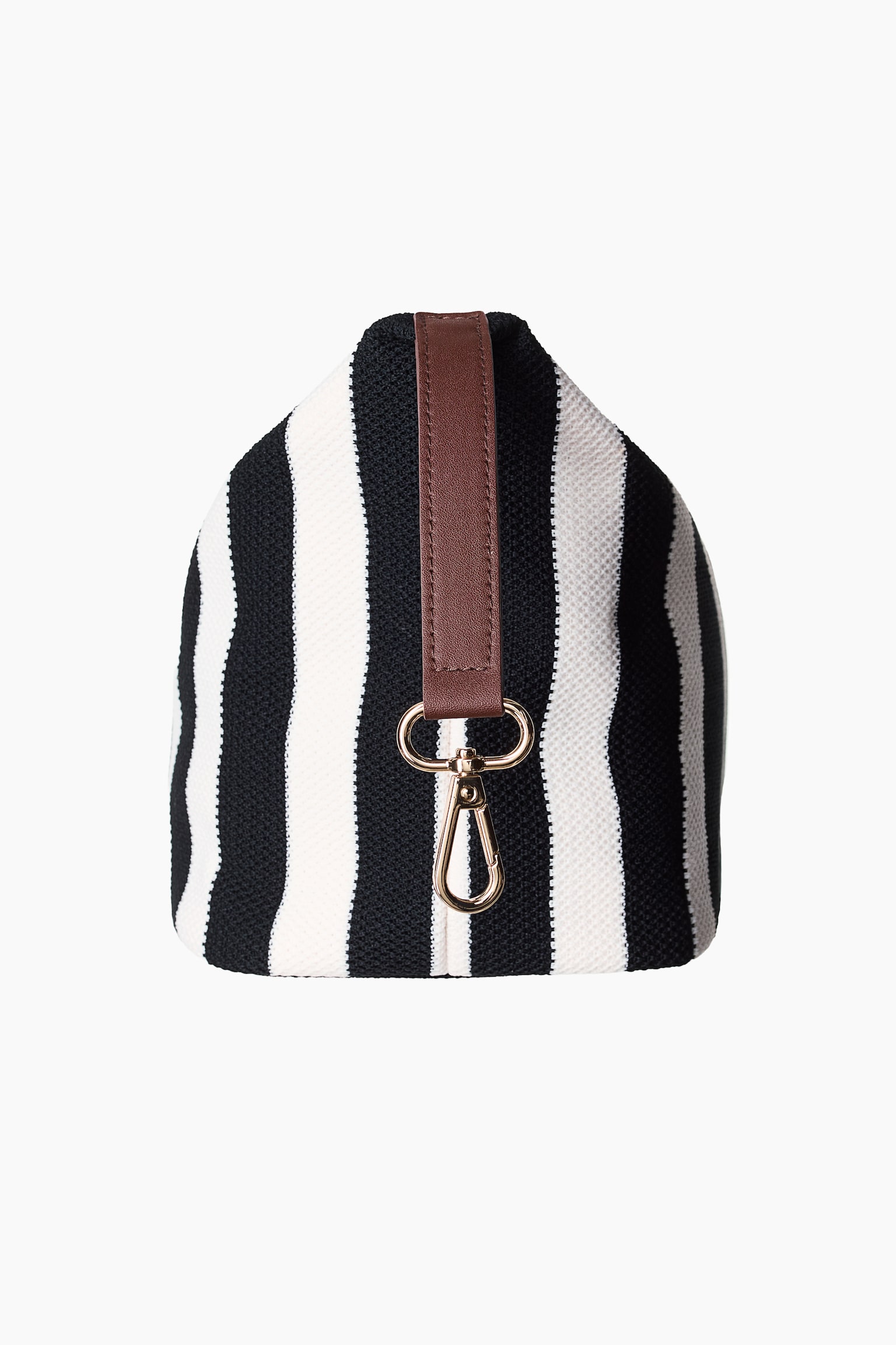 Wash bag - Black/White striped - 2