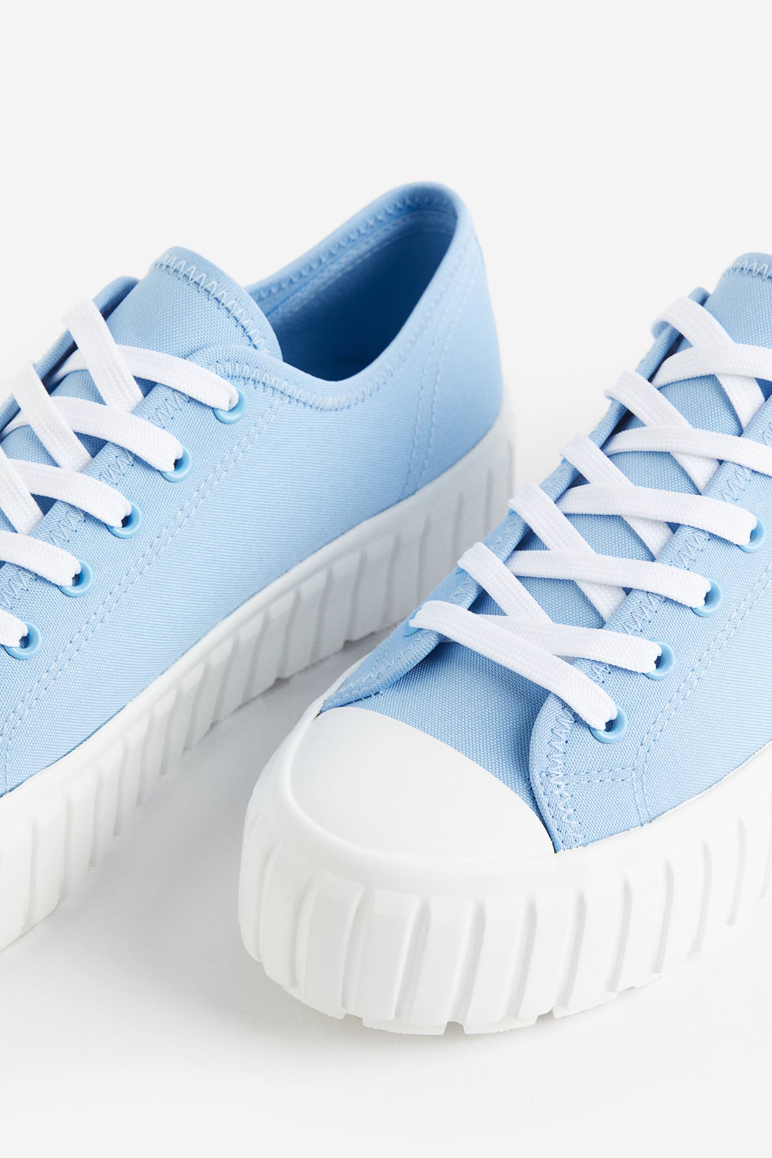 Chunky Platform Sneakers - Light blue/White - 3