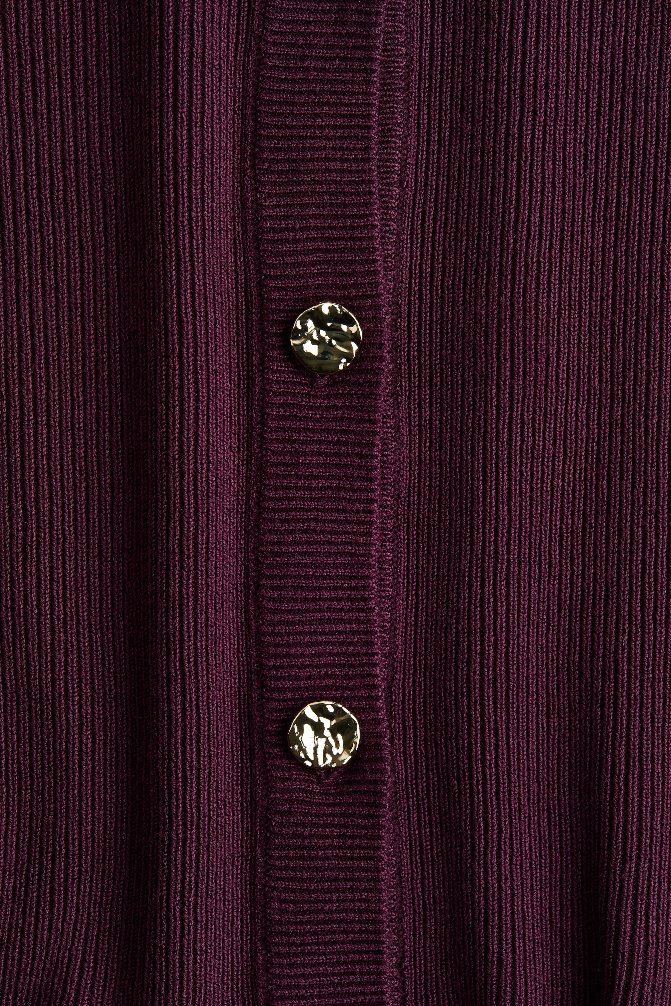 View larger image: Frill-trimmed cardigan - Plum purple - Ladies | H&M MY 4