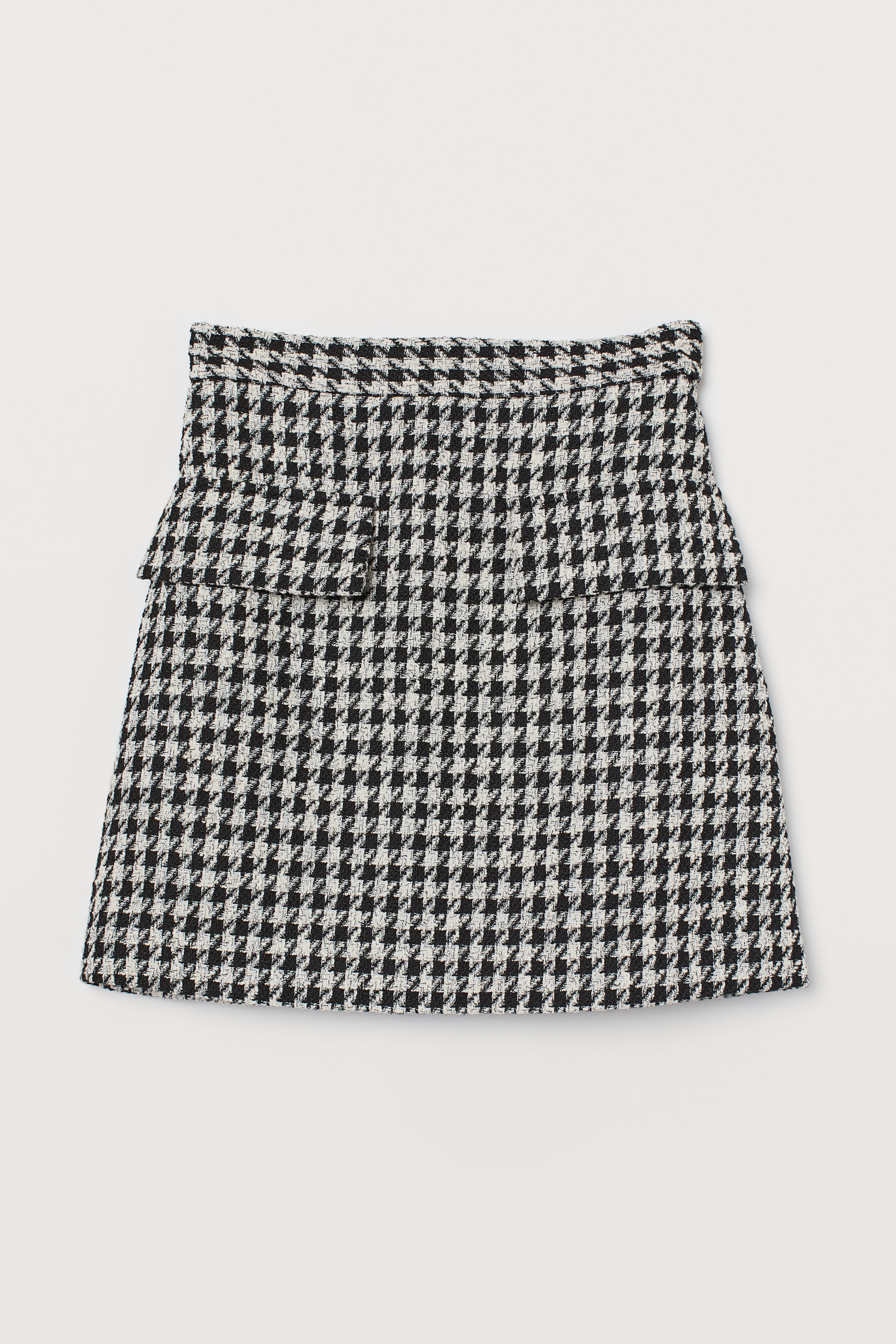 View larger image: Bouclé Skirt - Black/houndstooth-patterned - Ladies | H&M US 1