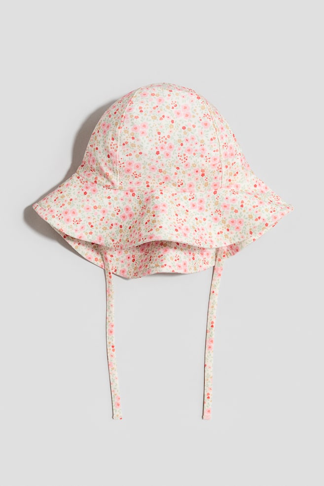 UPF 50 sun hat - Pink/Floral/Light pink/Strawberries/Light blue/Cherries - 1