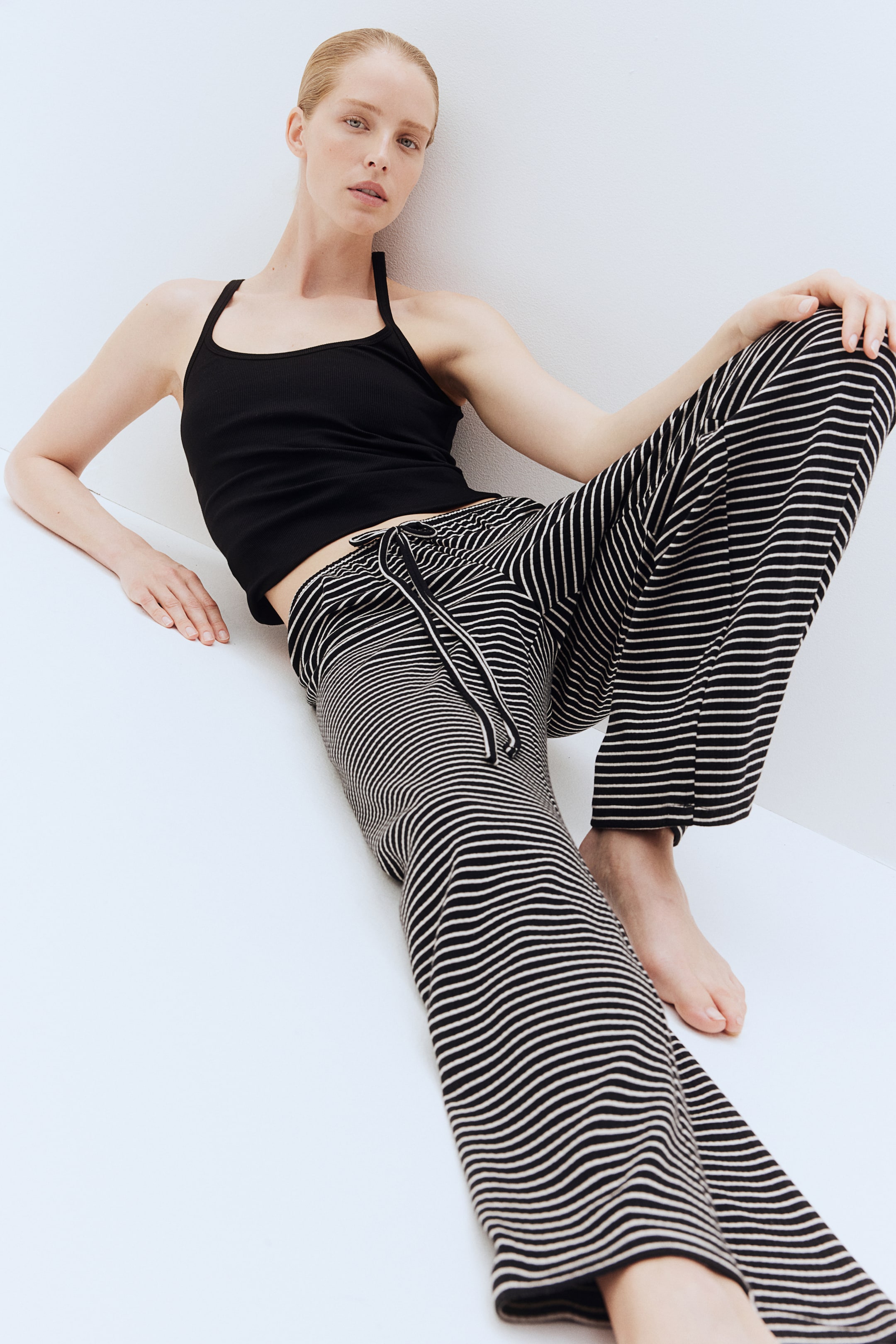 Wide-leg Jersey Pants