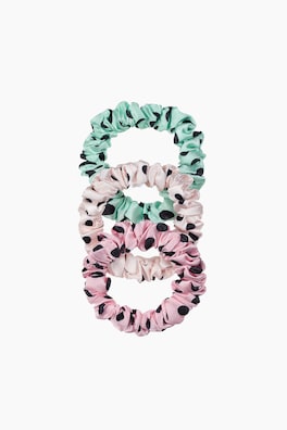 3-pack mönstrad scrunchie