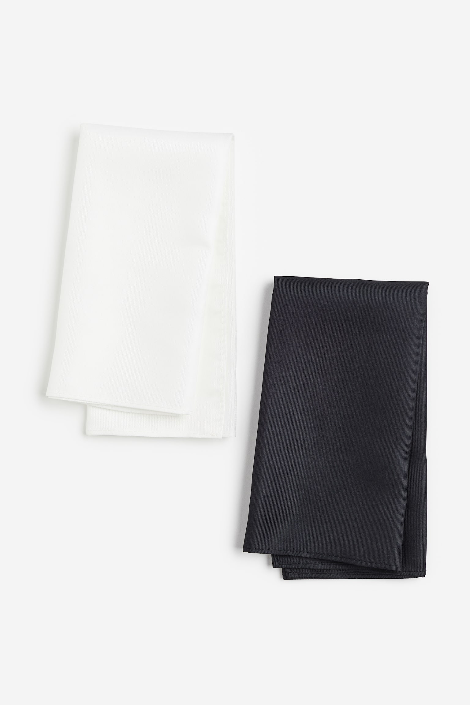 2-pack handkerchiefs - Black/White - 1