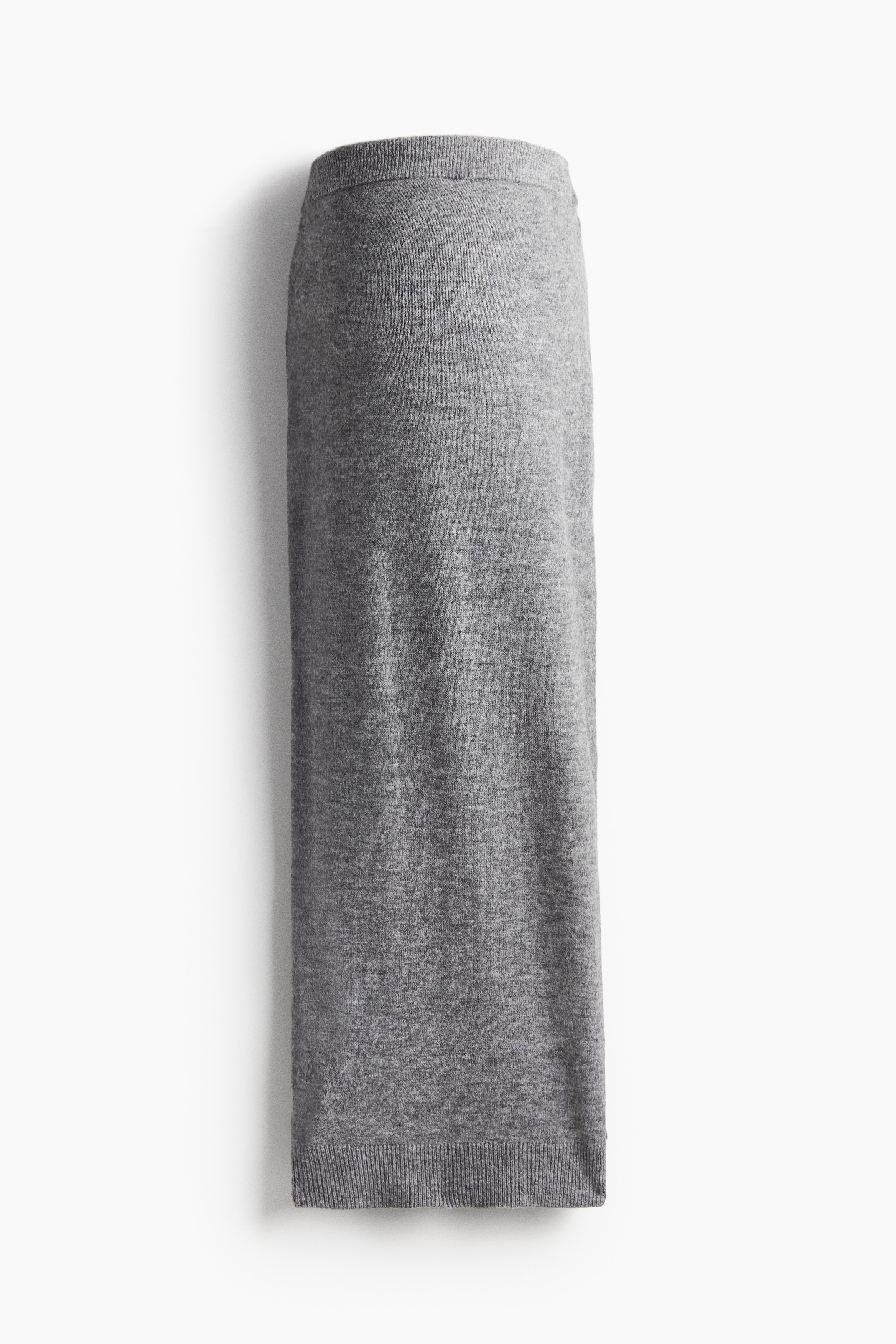 H&M MAMA - Grey marl MAMA Knitted skirt - Size: XL  - H&M