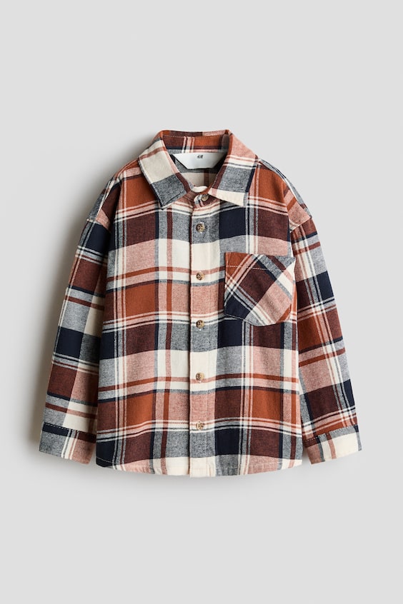 Детские рубашки H&M Cotton Flannel Shirt