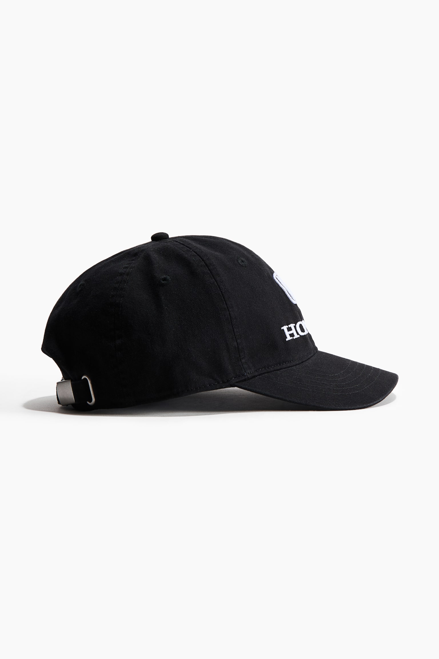 Motif-detail cotton twill cap - Black/Honda/Dark blue/Michigan - 3
