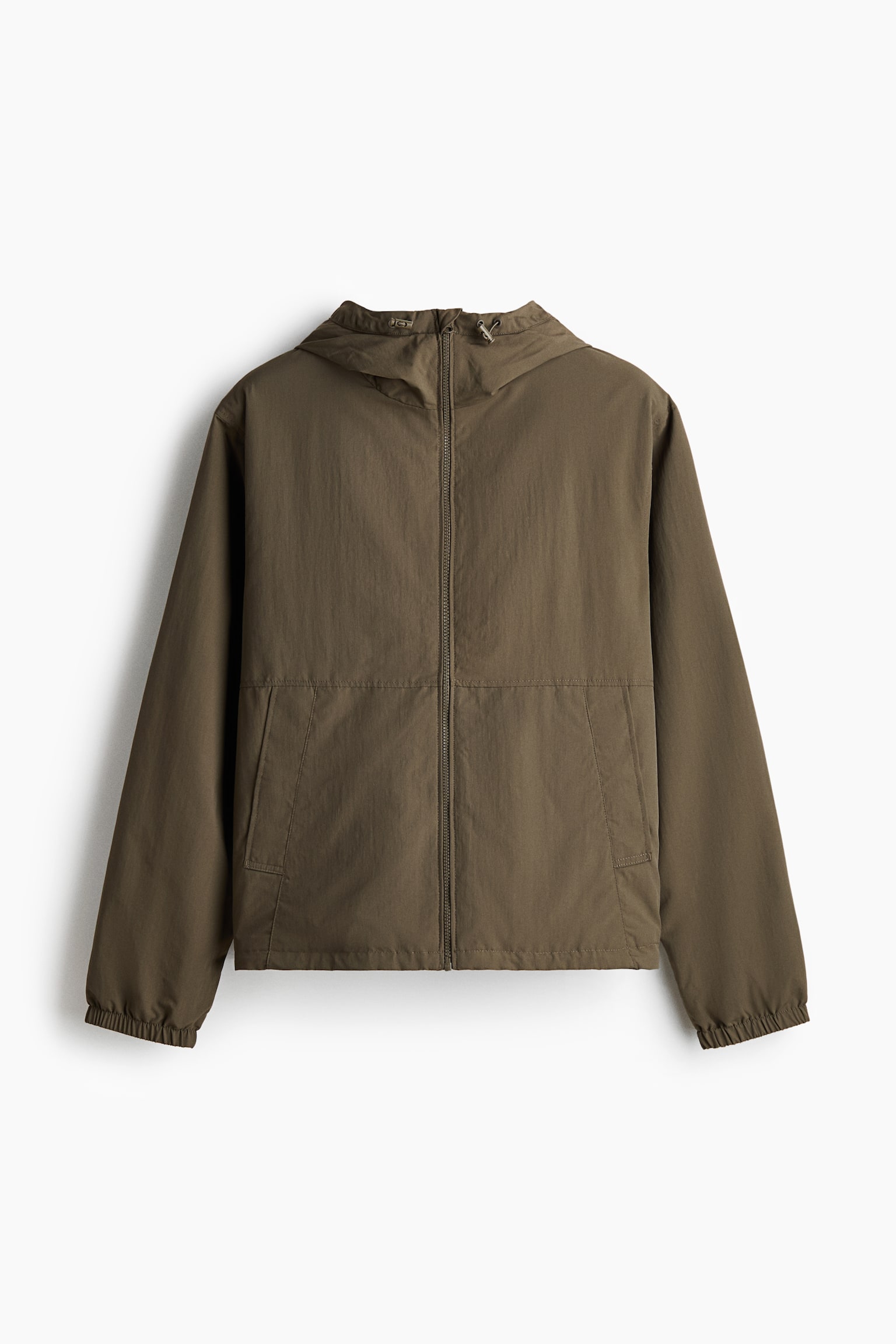 Water-repellent nylon windbreaker - Dark mole/Grey/Black