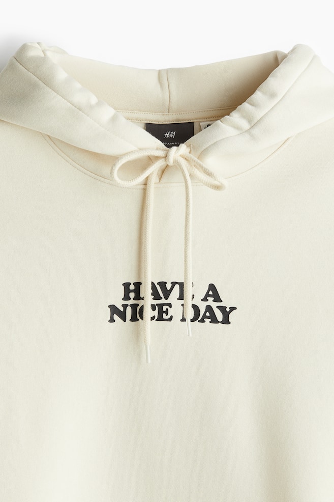 Regular Fit Hoodie-Light beige/Garfield - 3