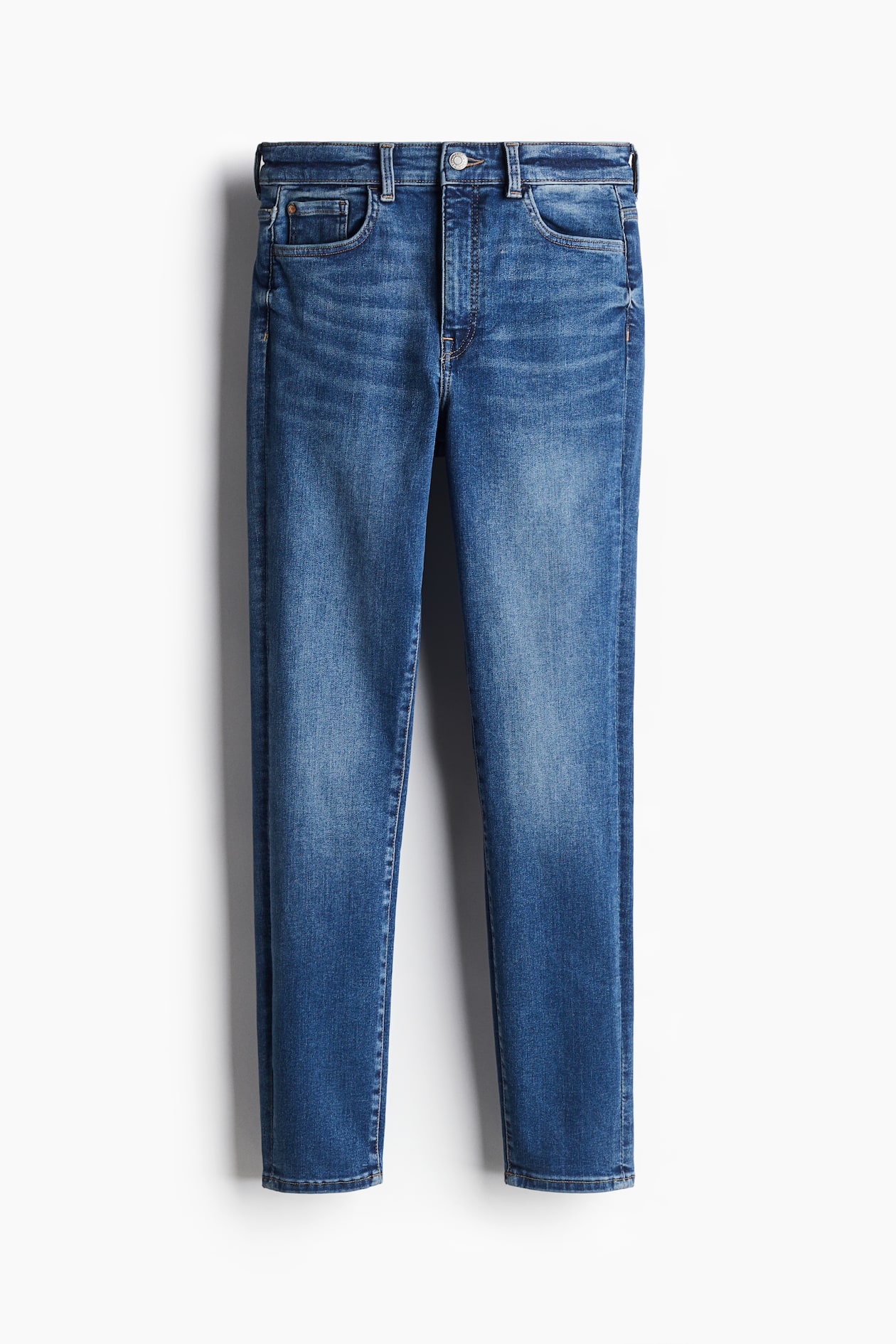 True To You Skinny Ultra High Ankle Jeans - Denimblå - DAM | H&M SE