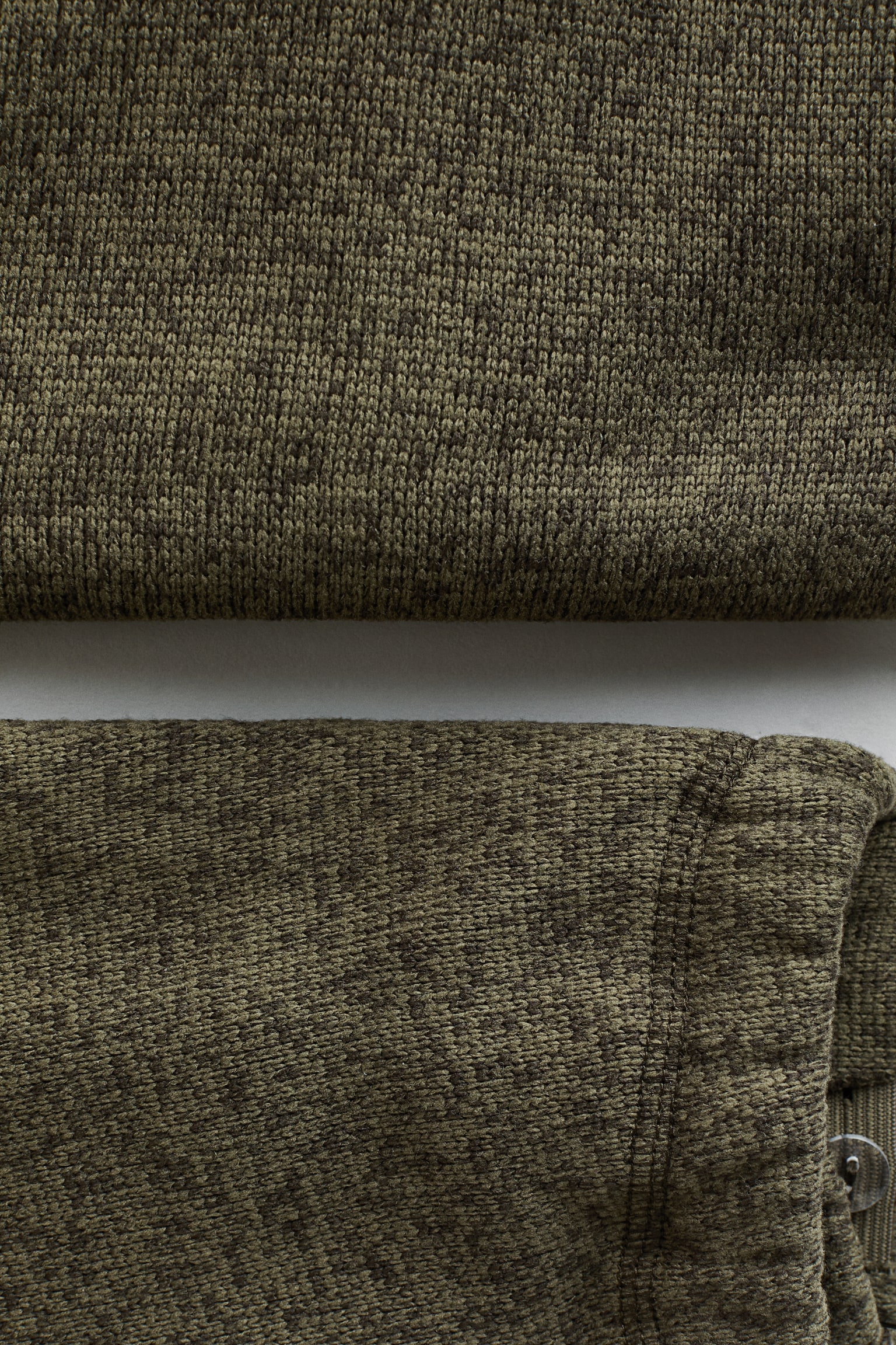 Детские комплекты H&M 2-Piece Knit Fleece Set, цвет: Хаки зелёный — фото 2