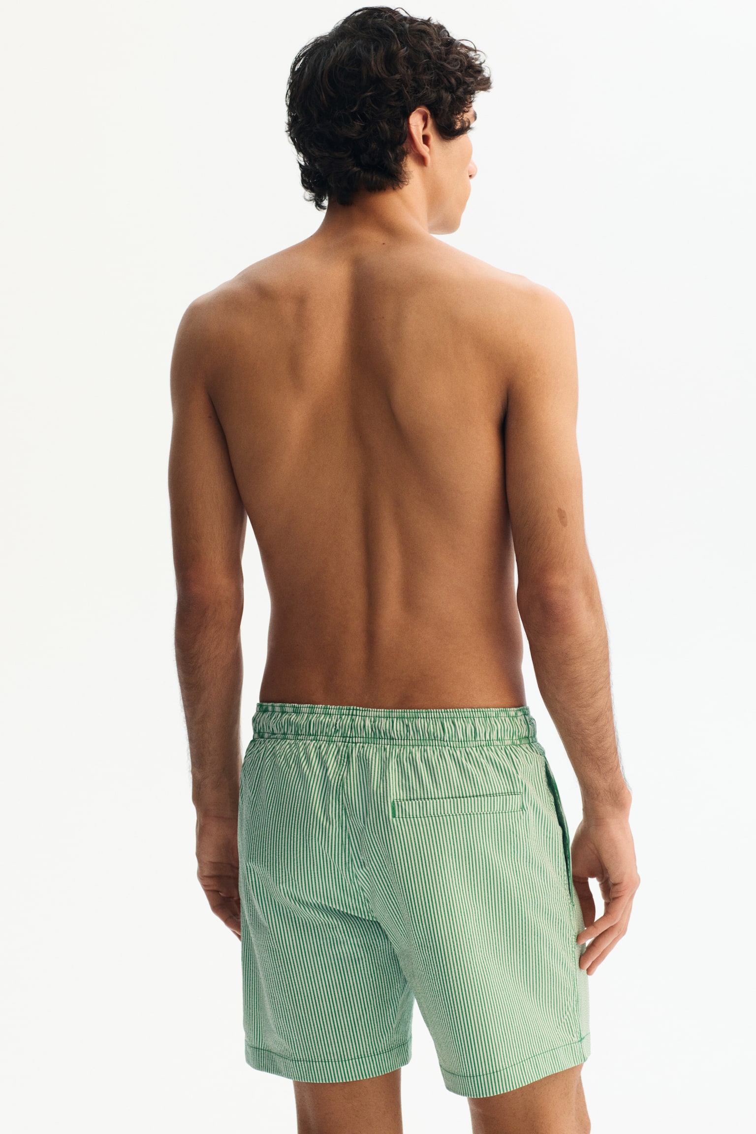 Seersucker swim shorts - Green/Striped/Light yellow/Striped/Light blue/Striped/Pink/Striped/Dark brown/Striped/Orange/Striped/Blue/Striped - 5