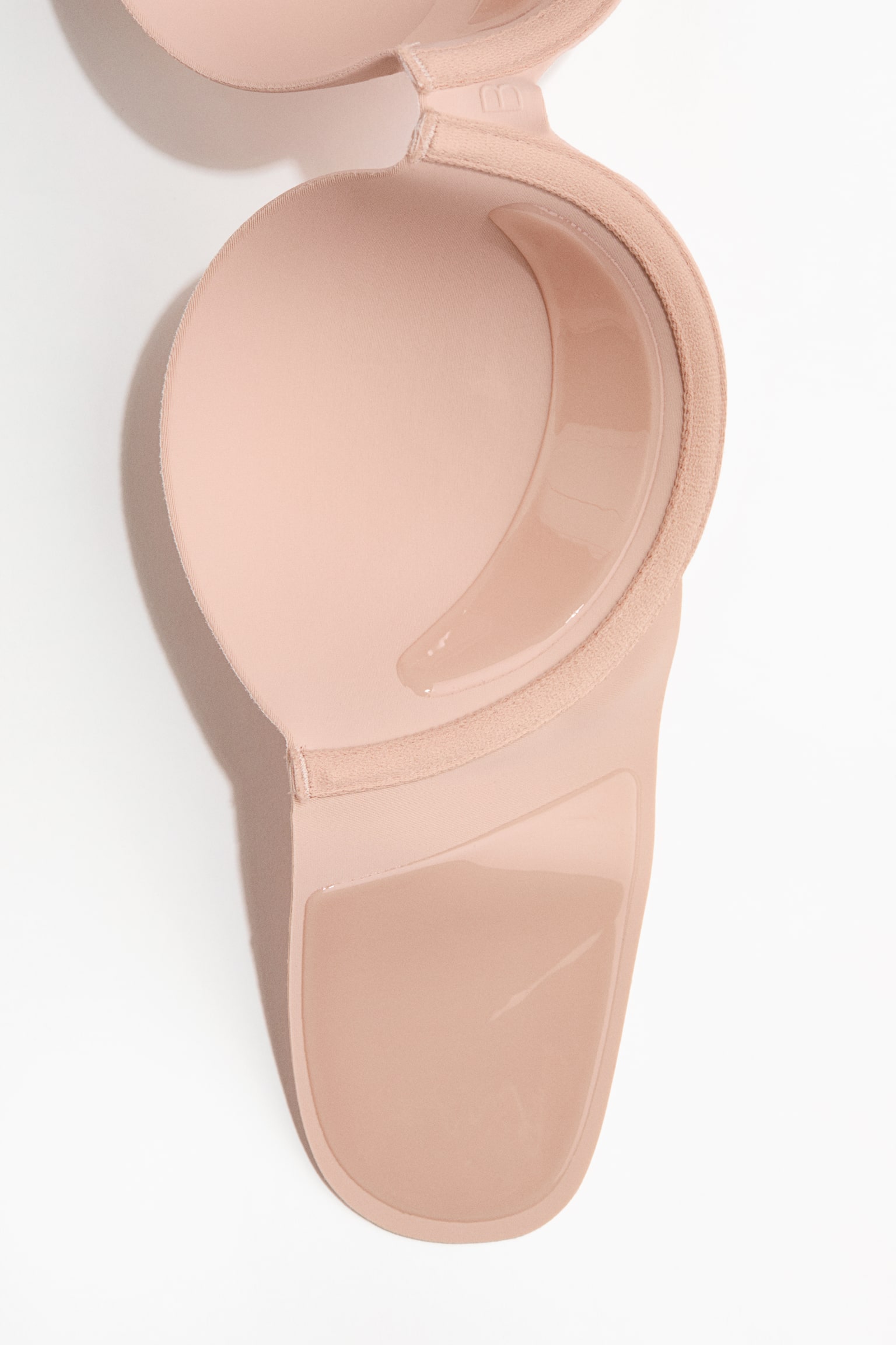 Underwired self-adhesive bra-Beige - 2