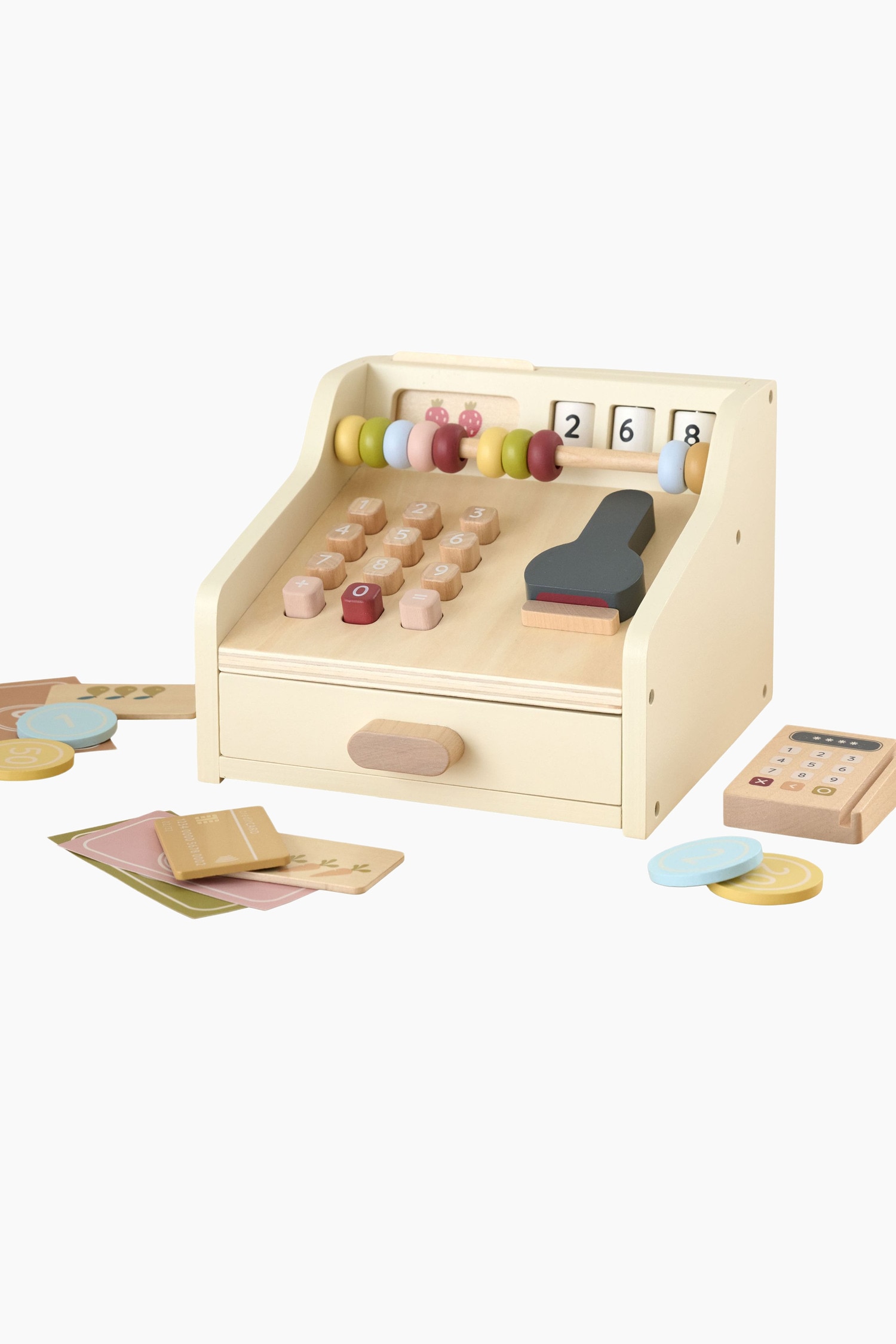 Caisse Enregistreuse - Beige/Brun