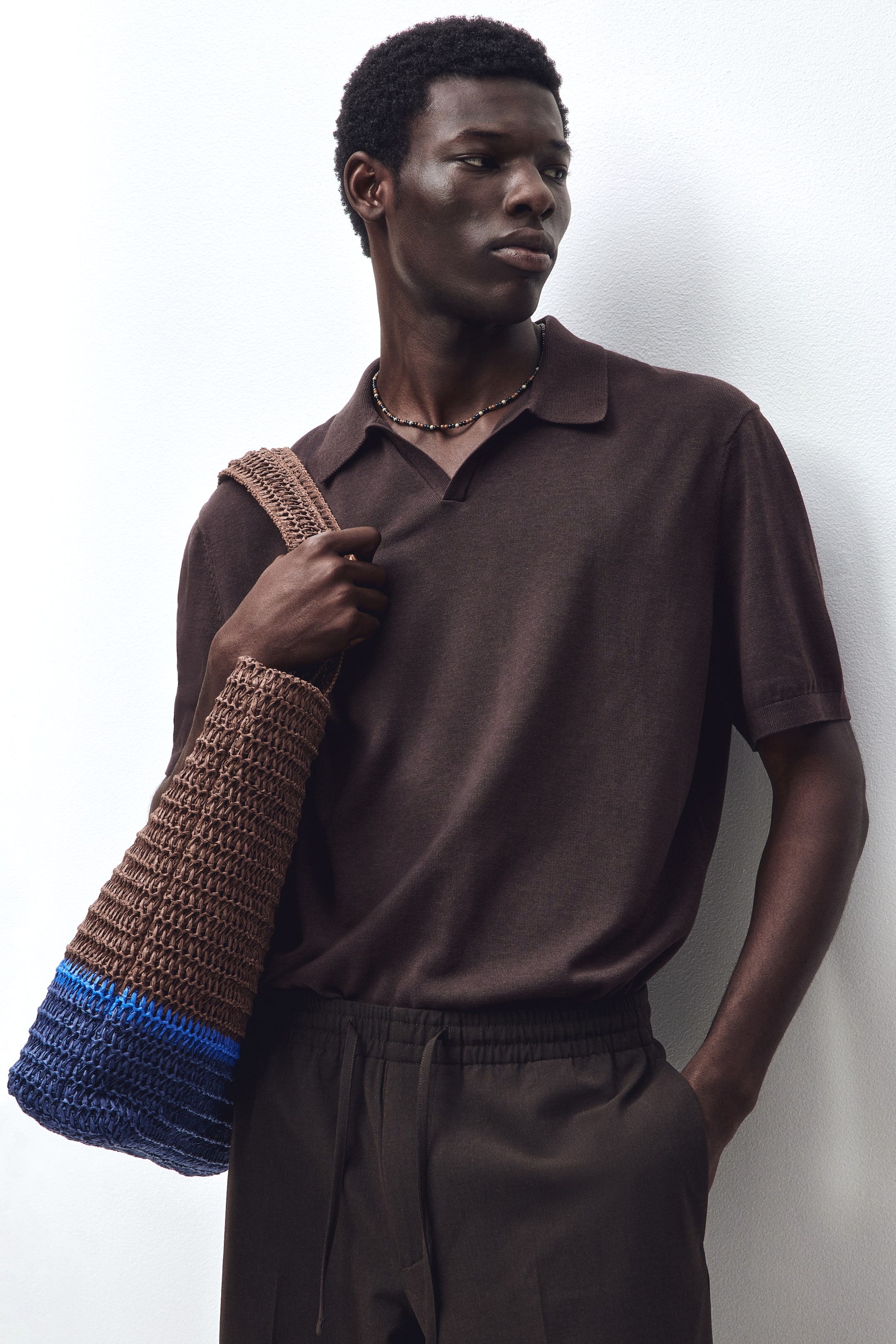Regular-Fit Silk-Blend Polo Shirt