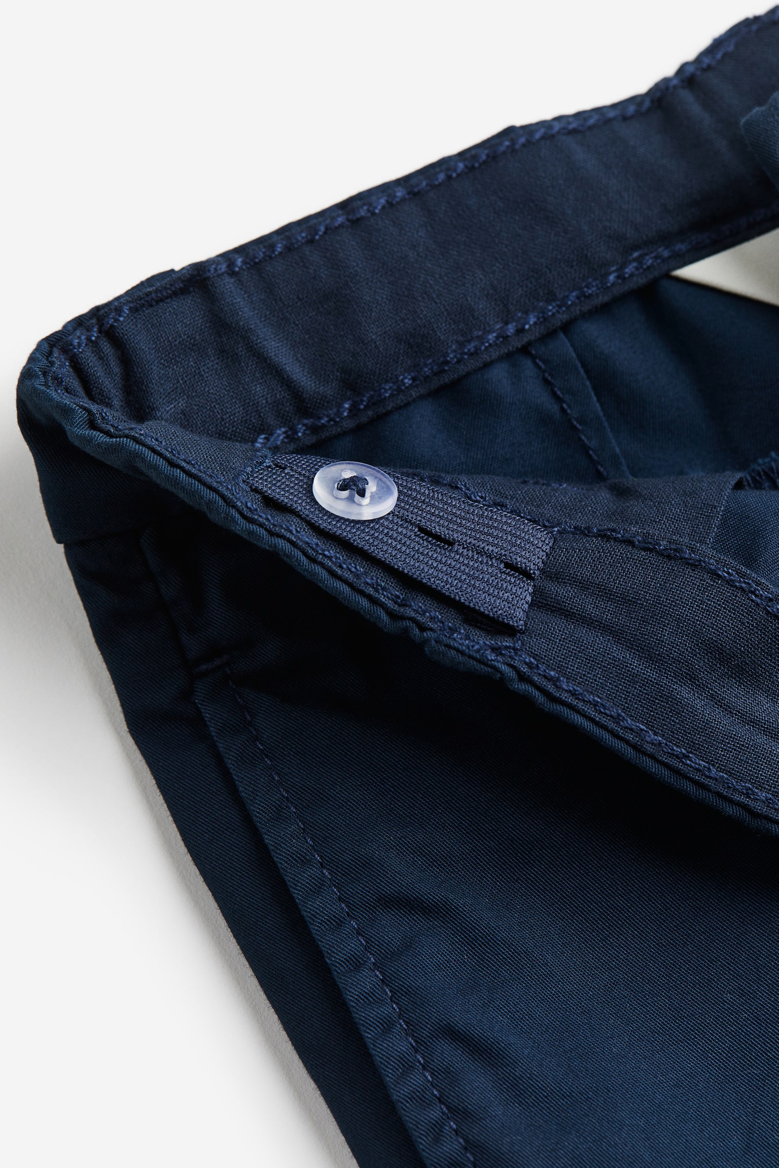 Cotton chino shorts - Navy blue/Beige - 2