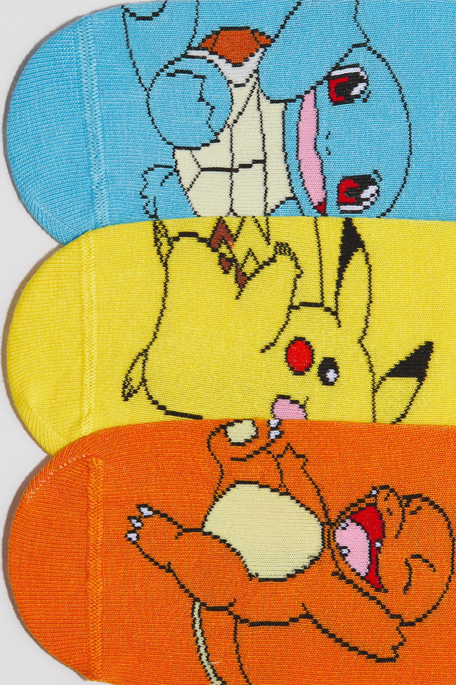 5-pack patterned socks - Yellow/Pokémon/Blue/Sonic the Hedgehog/Grey/Marvel Comics/Khaki green/Jurassic World/Blue/Lilo & Stitch/Blue/Cars/Black/Batman/Blue/The Avengers/Mint green/Bluey/Blue/Paw Patrol - 3