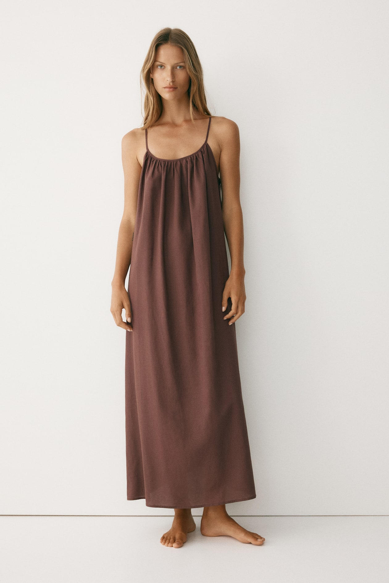 Linen-Blend Casual Dress - image 5