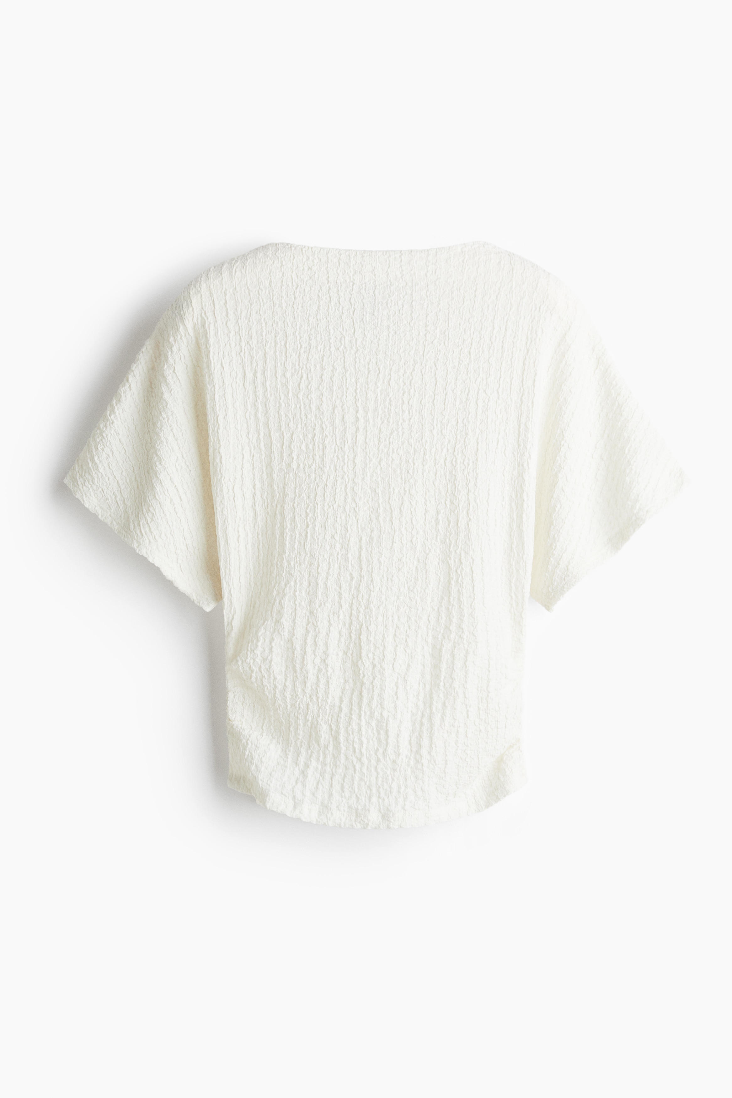 Textured jersey top