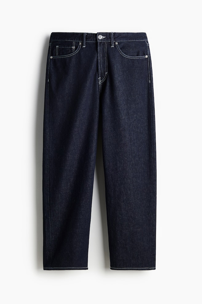 Loose Jeans - Dark denim blue/Dark denim blue/Black - 1