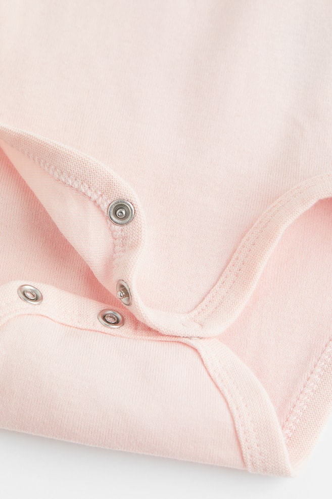 5-pack cotton bodysuits - Light pink/Light grey marl/Blue/White/Dark beige/Light beige/Dark grey/Light grey marl/dc - 2