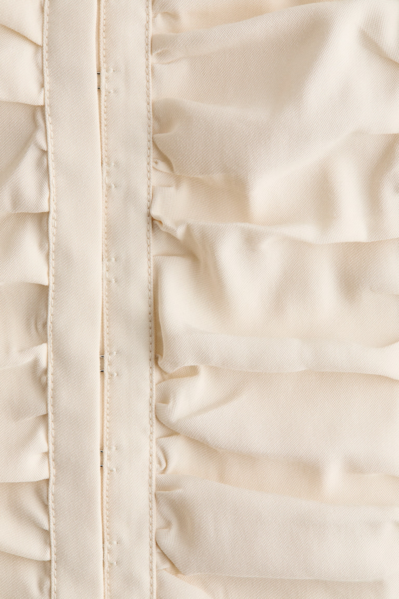 ギャザーシャツ - ライトベージュ/ブラック - 4