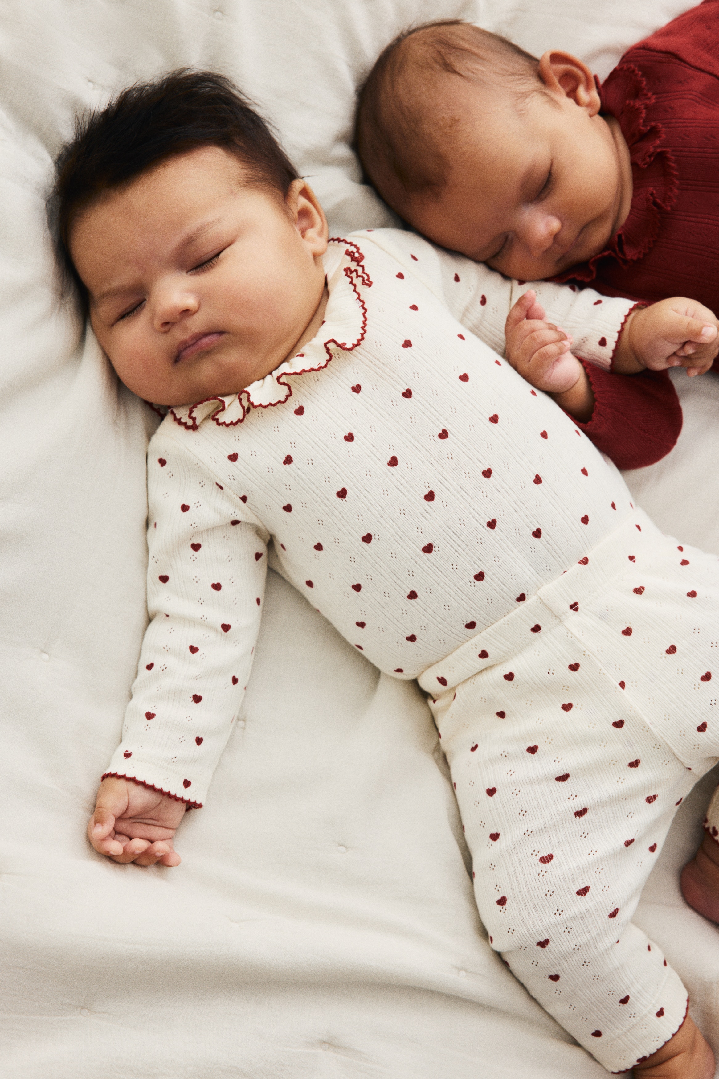 H & M - コットンジャージー2アイテムセット - ホワイト