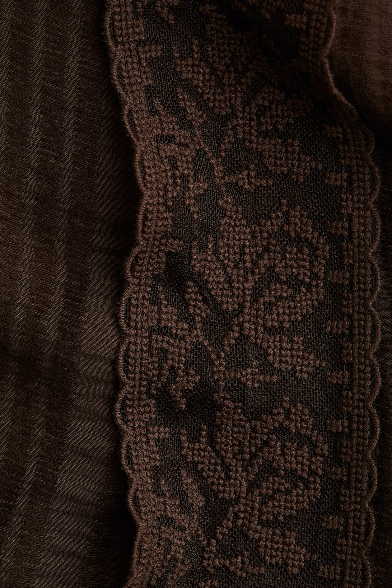 Lace-Trimmed Shirt Dress - image 4