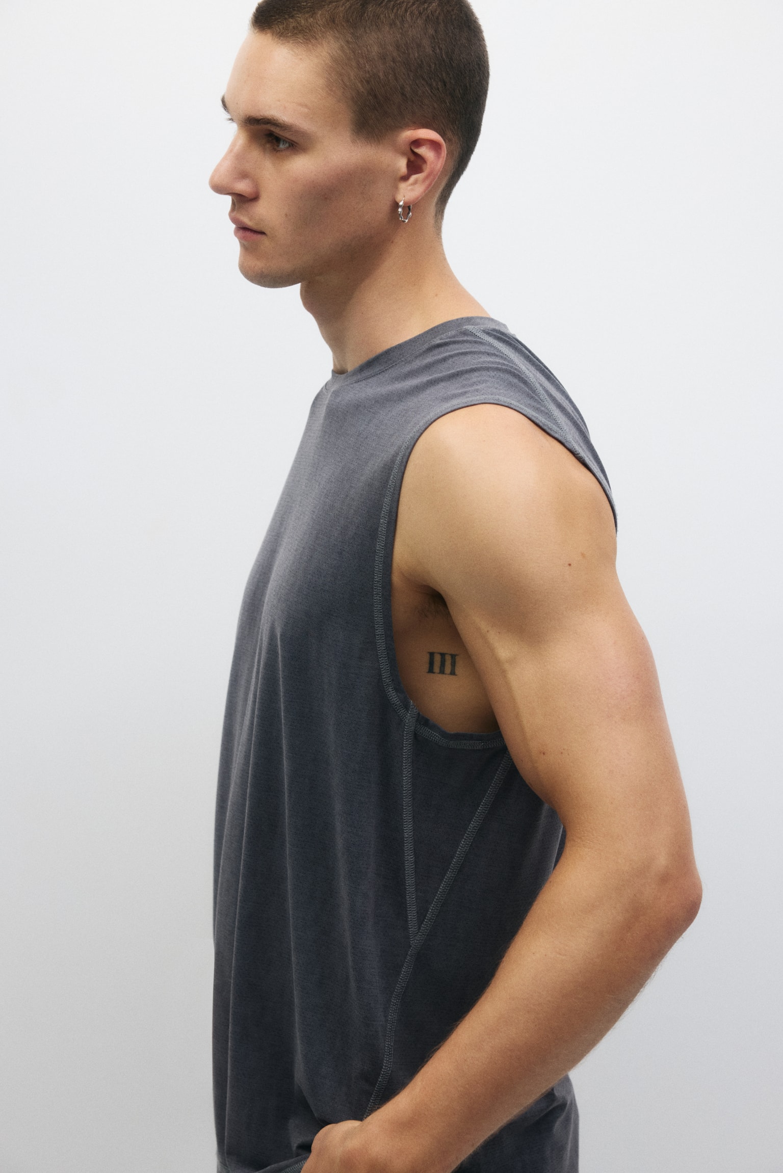 Regular Fit Sports vest top with DryMove™ - Dark grey/White/Dusty blue/Beige/Dusty teal - 10