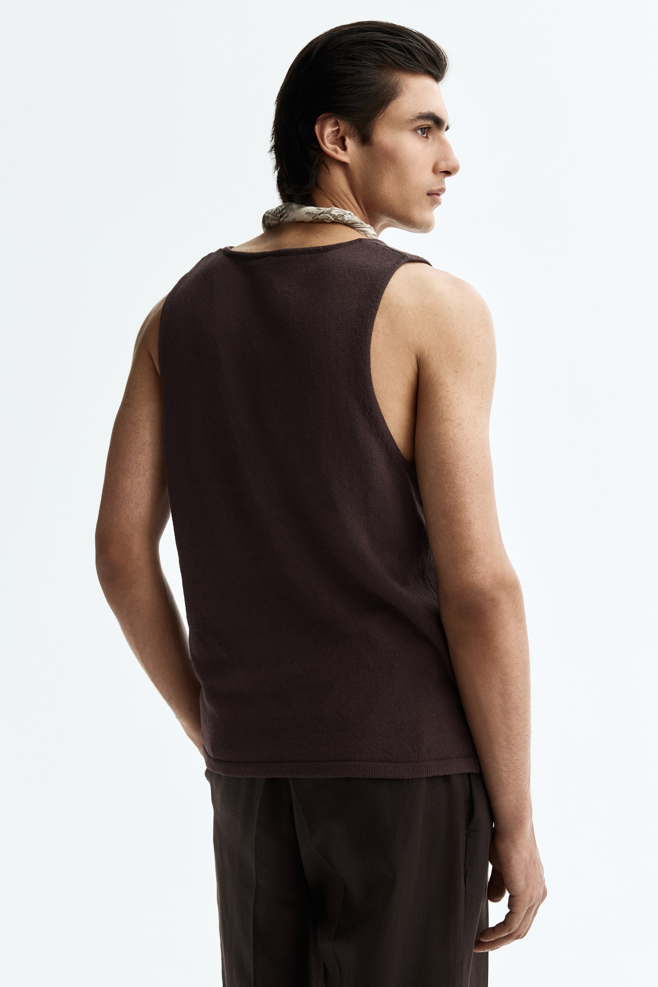 Мужские топы H&M Regular-Fit Knit Tank Top — фото 5