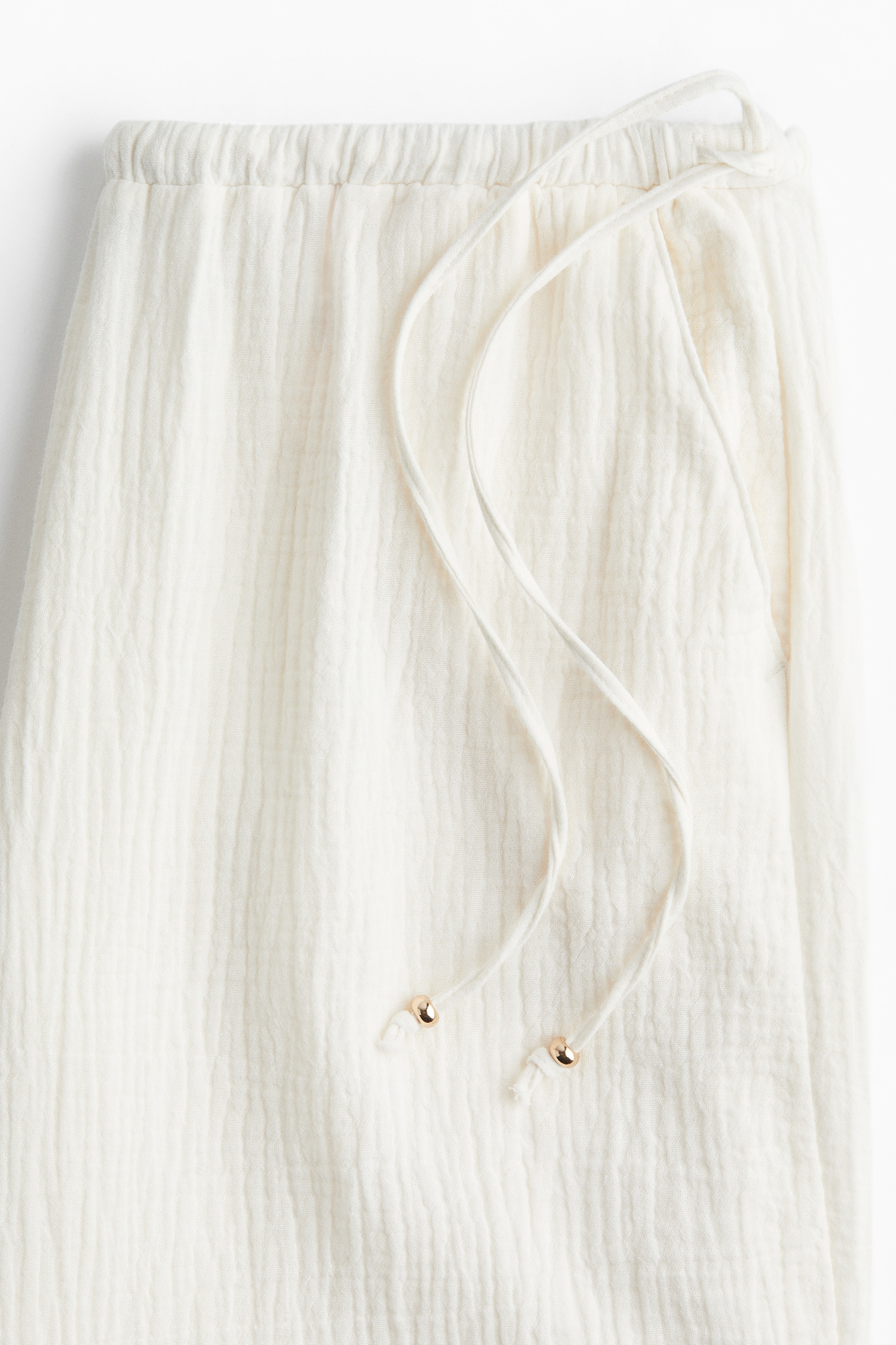 Wide drawstring trousers