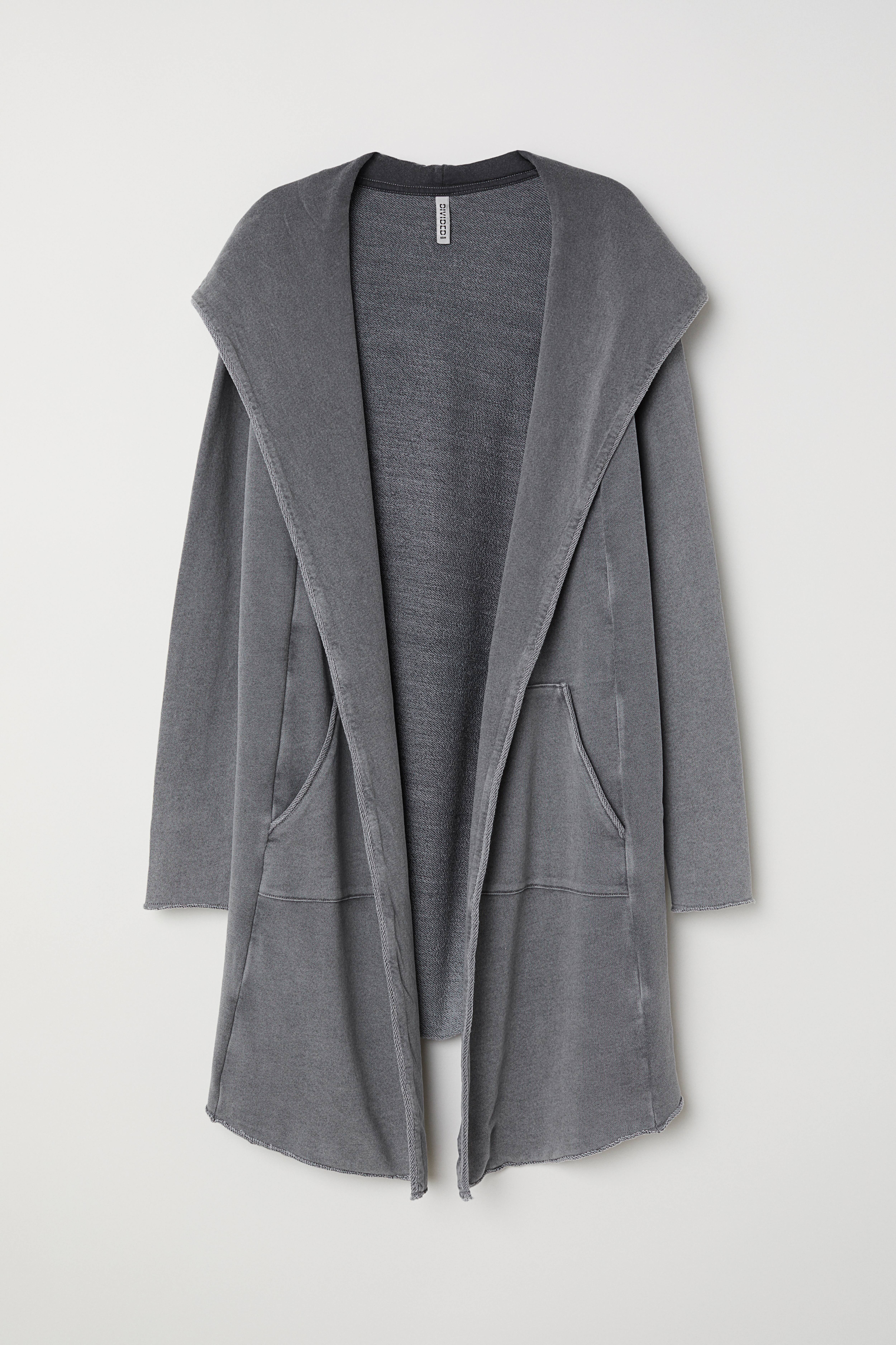 Gray hooded outlets cardigan sweatshirt