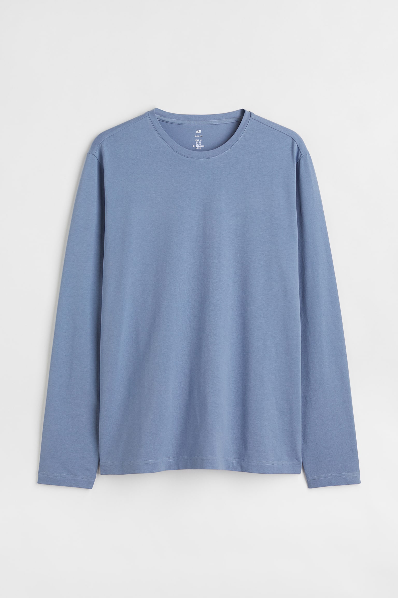 Slim Fit Jersey top - Blue - 1