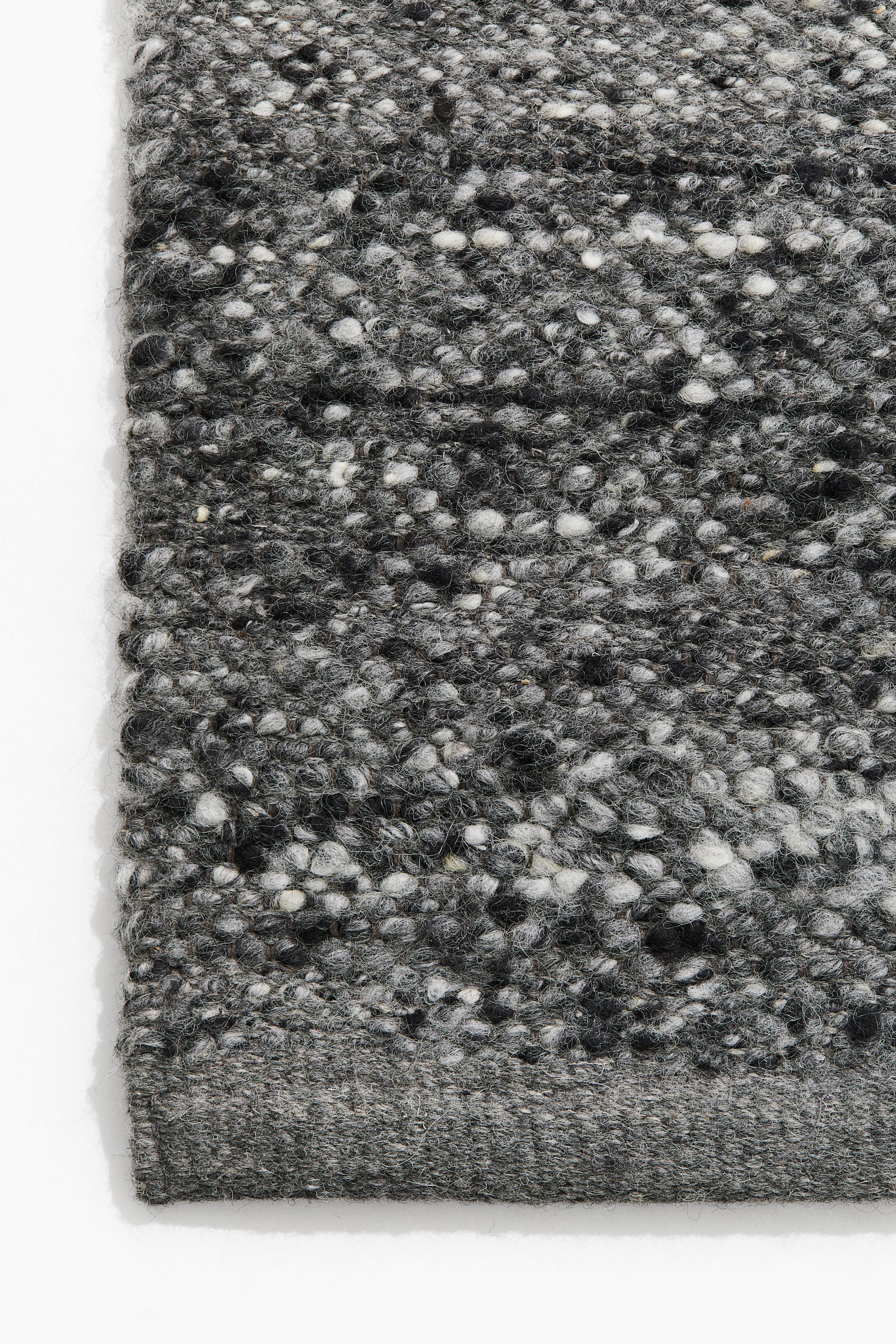 Wool-blend rug - Dark grey marl - 2